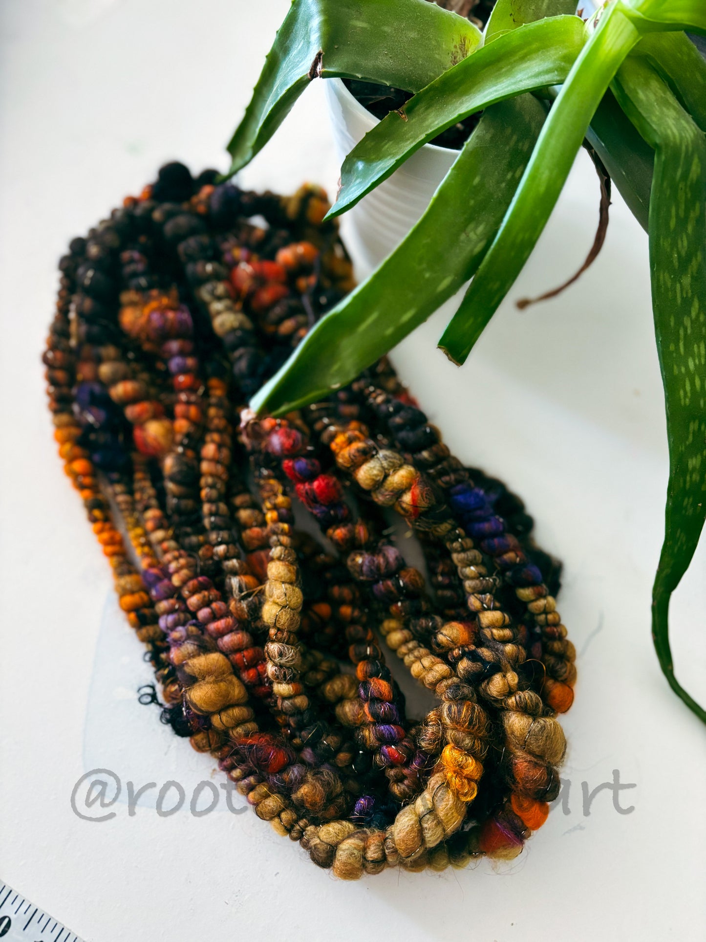 5 yards / Hand Spun Art Yarn