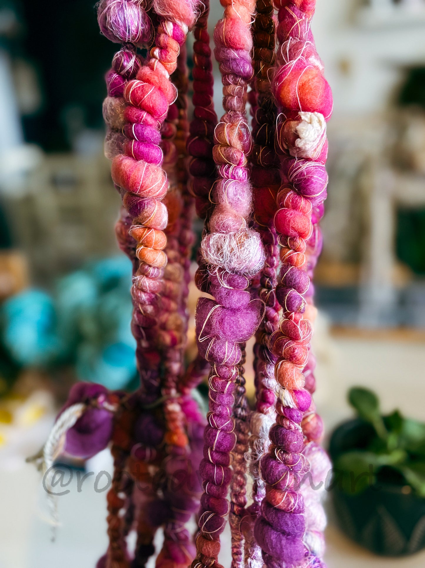 4.5 yards / Hand Spun Art Yarn