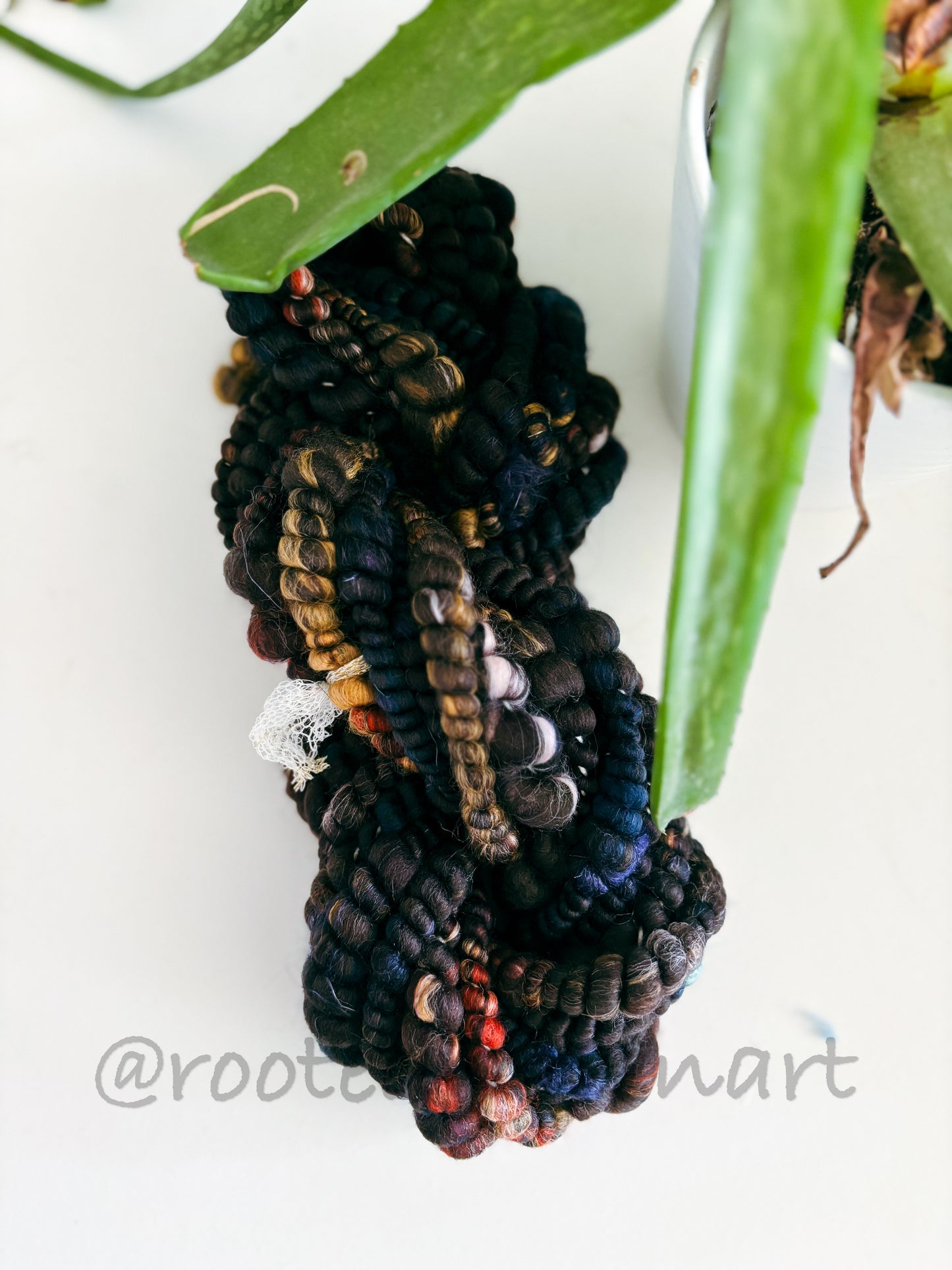 3 yards / Hand Spun Art Yarn