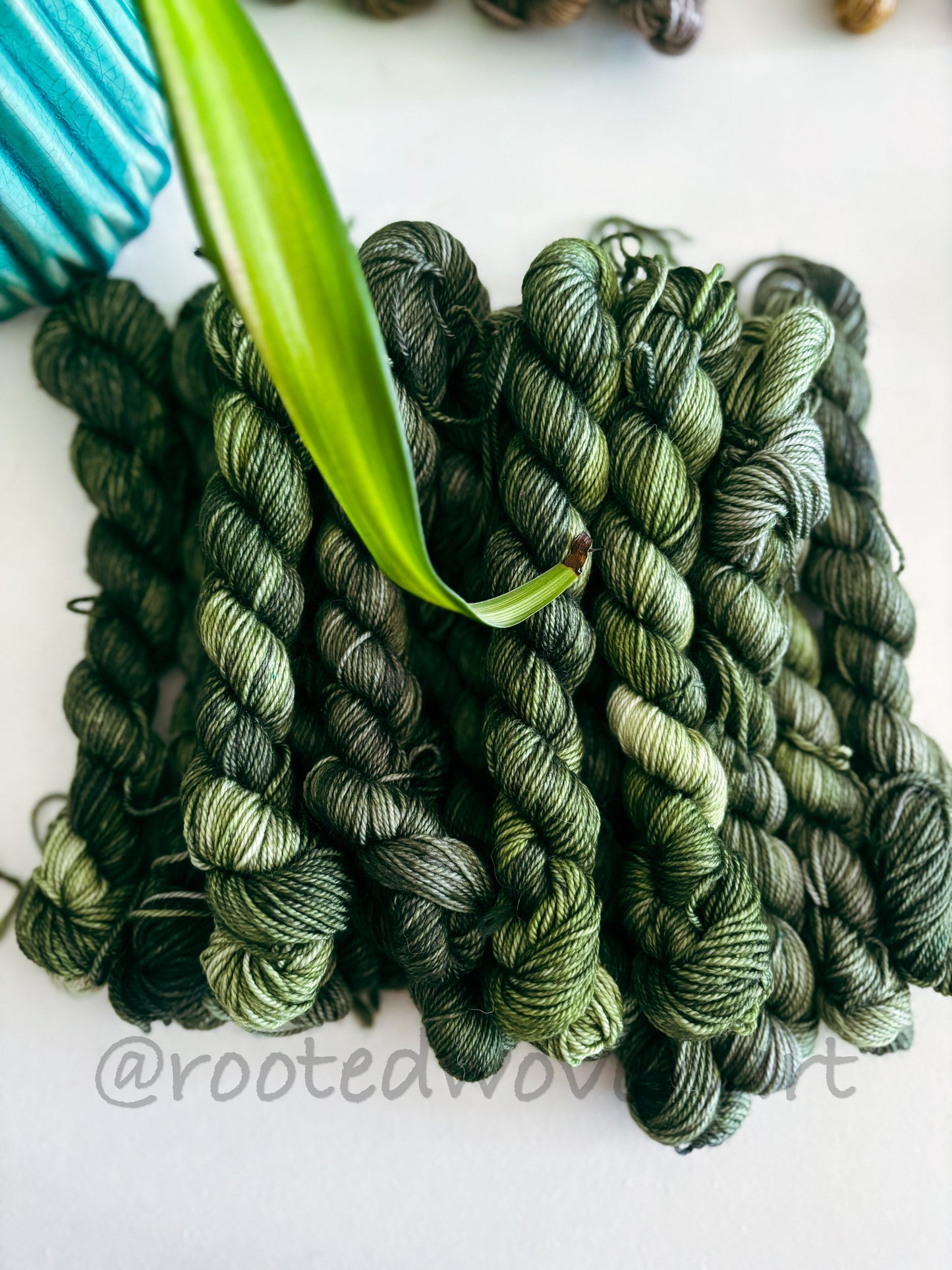 Hand dyed mini skeins