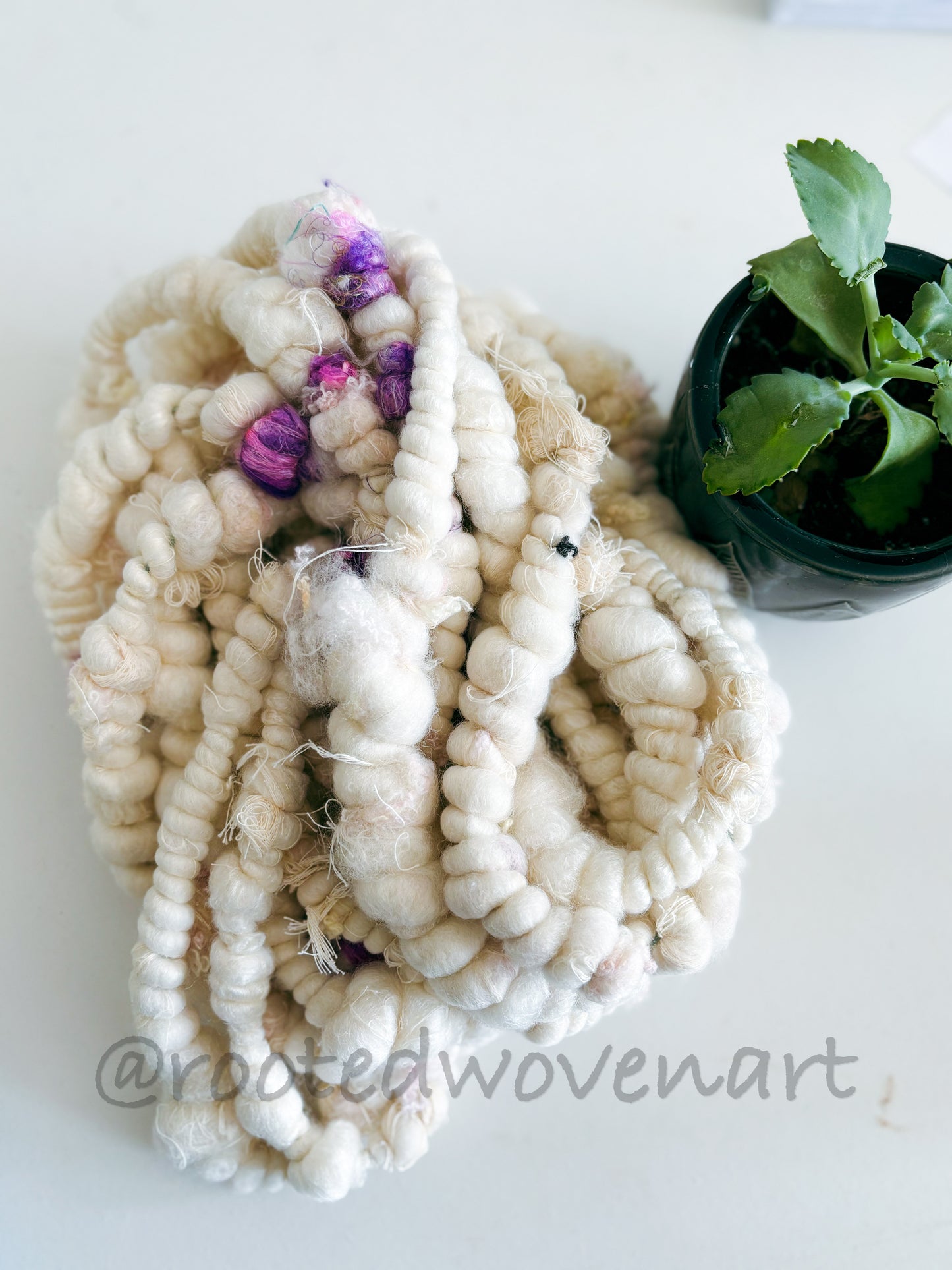 4 yards / Hand Spun Art Yarn