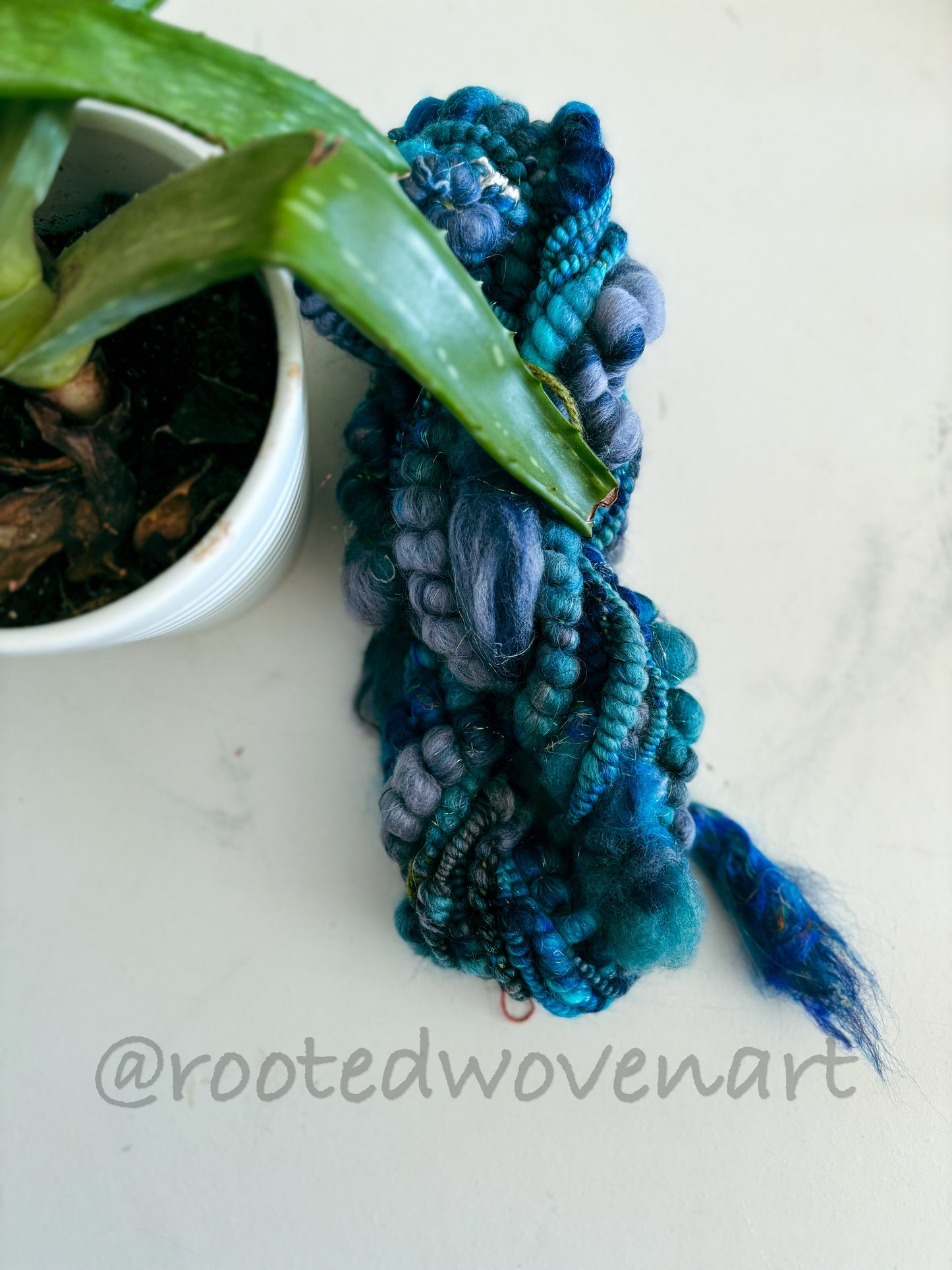 10.5 yards / Hand Spun Art Yarn