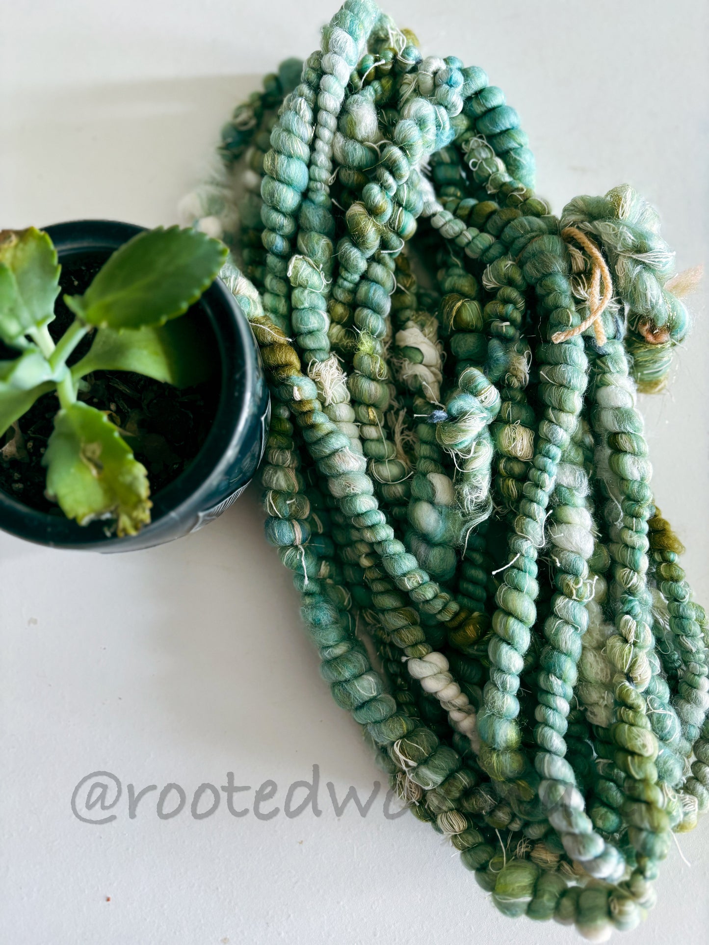 5 yards / Hand spun Art Yarn
