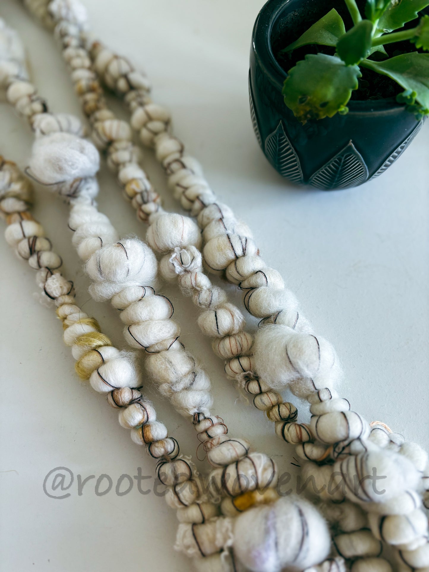 4 yards / Hand Spun Art Yarn