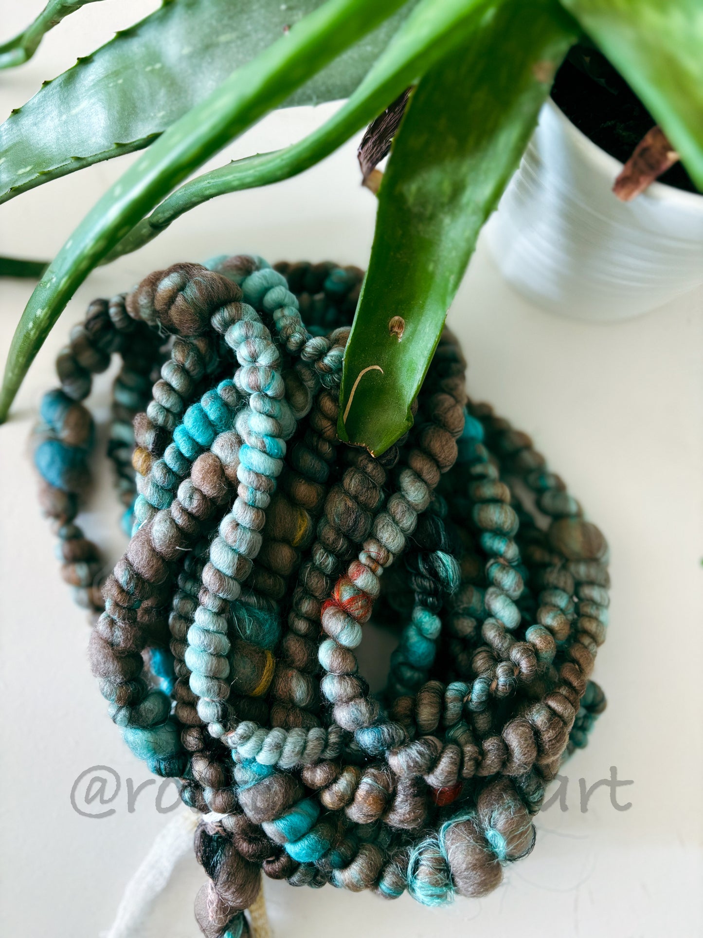2 yards / Hand Spun Art Yarn