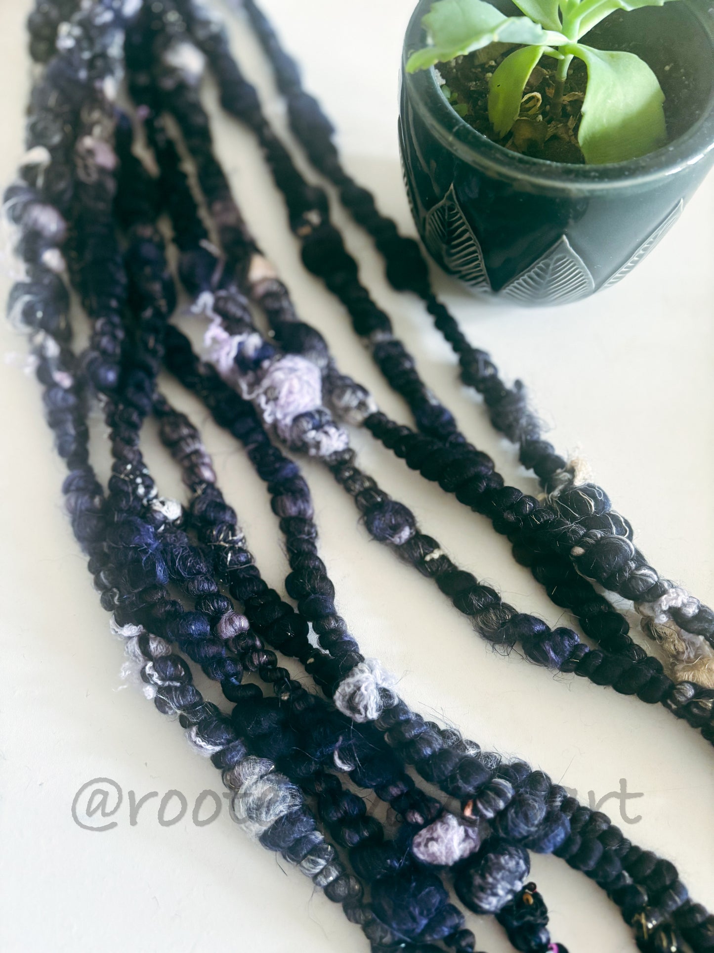3.25 yards / hand spun Art yarn