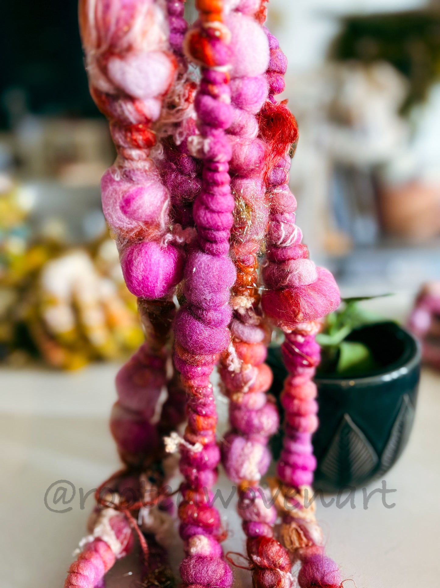 4.5 yards / Hand Spun Art Yarn