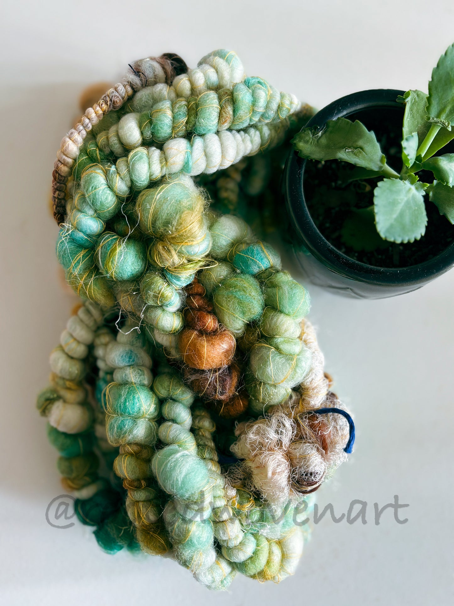 6 yards / Hand Spun Art Yarn