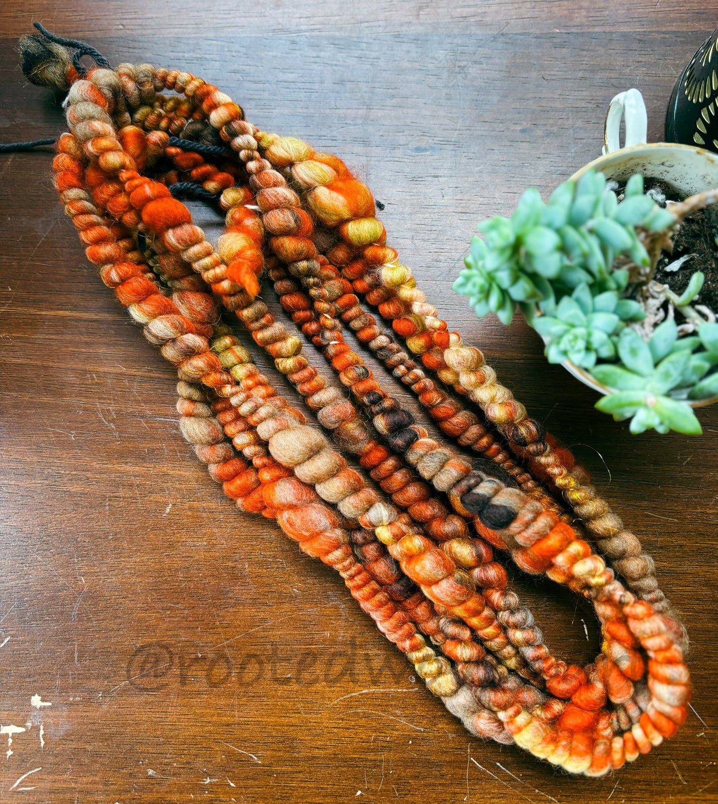 3 yards / Hand Spun Art Yarn