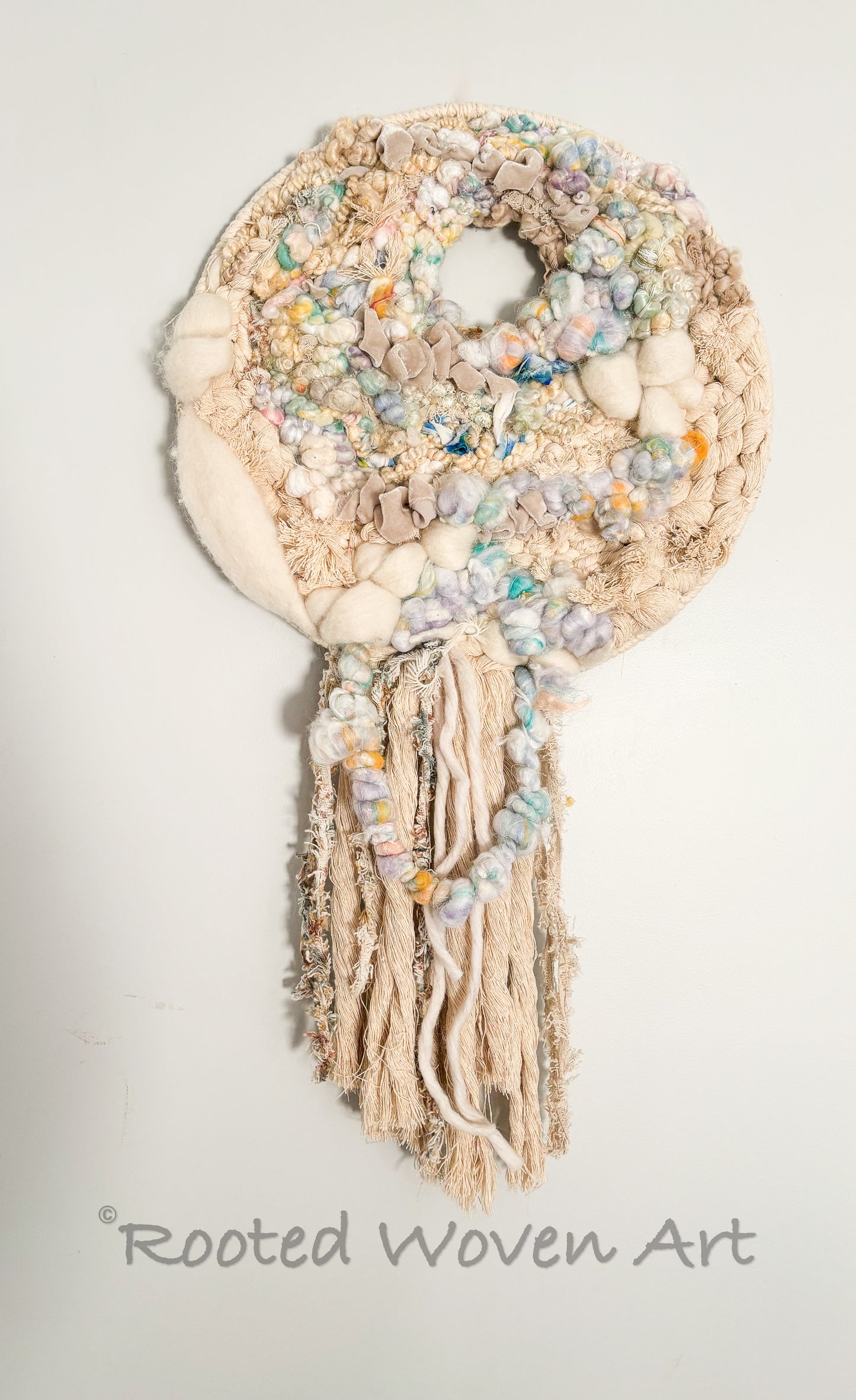 Juniper / Woven Wall Art / Round