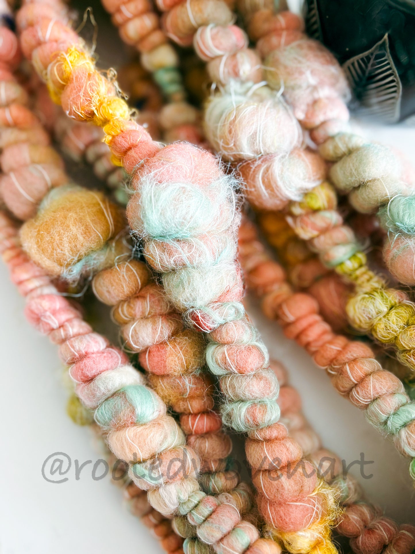 4.5 yards / Hand Spun Art Yarn