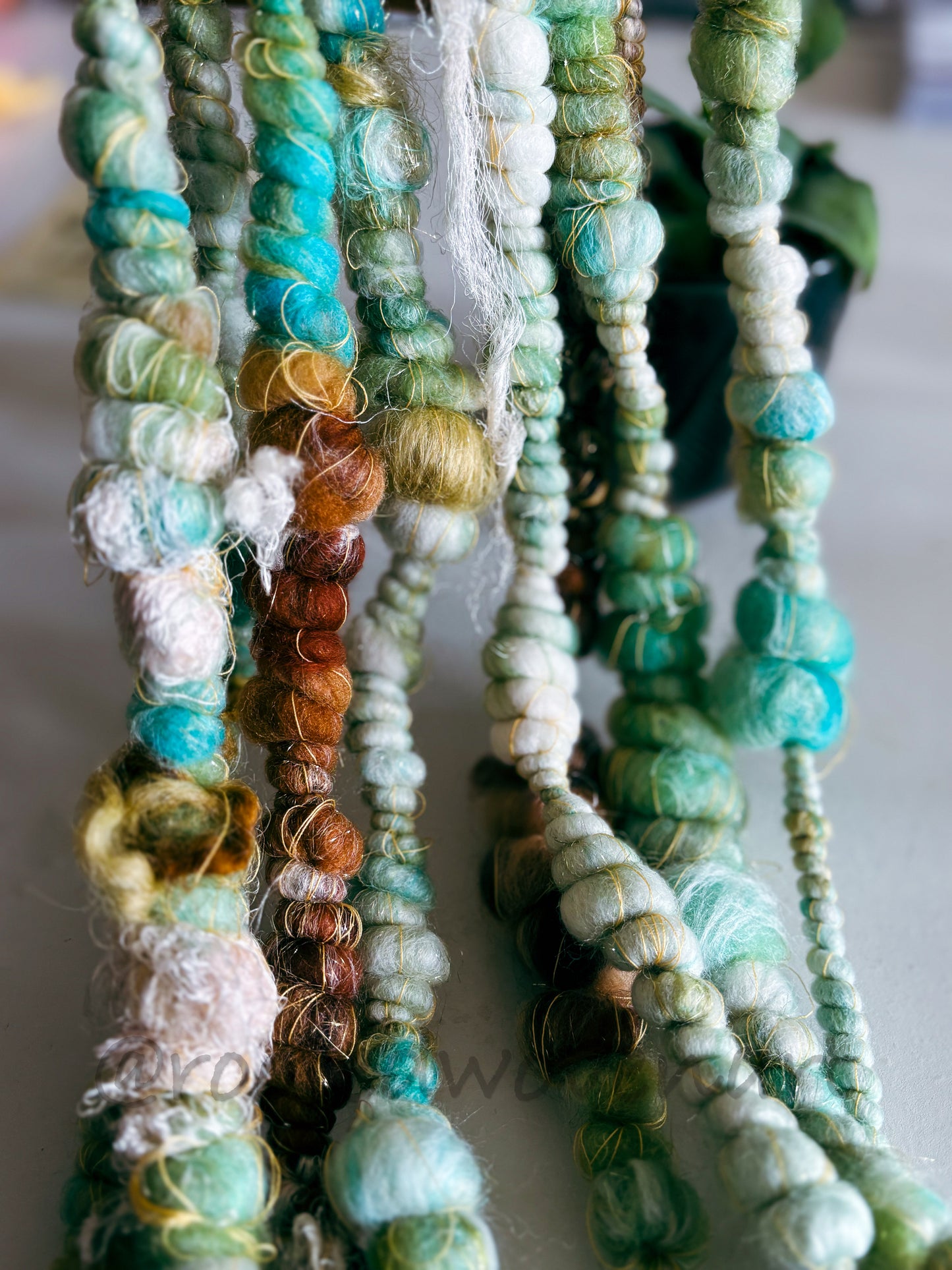 6 yards / Hand Spun Art Yarn