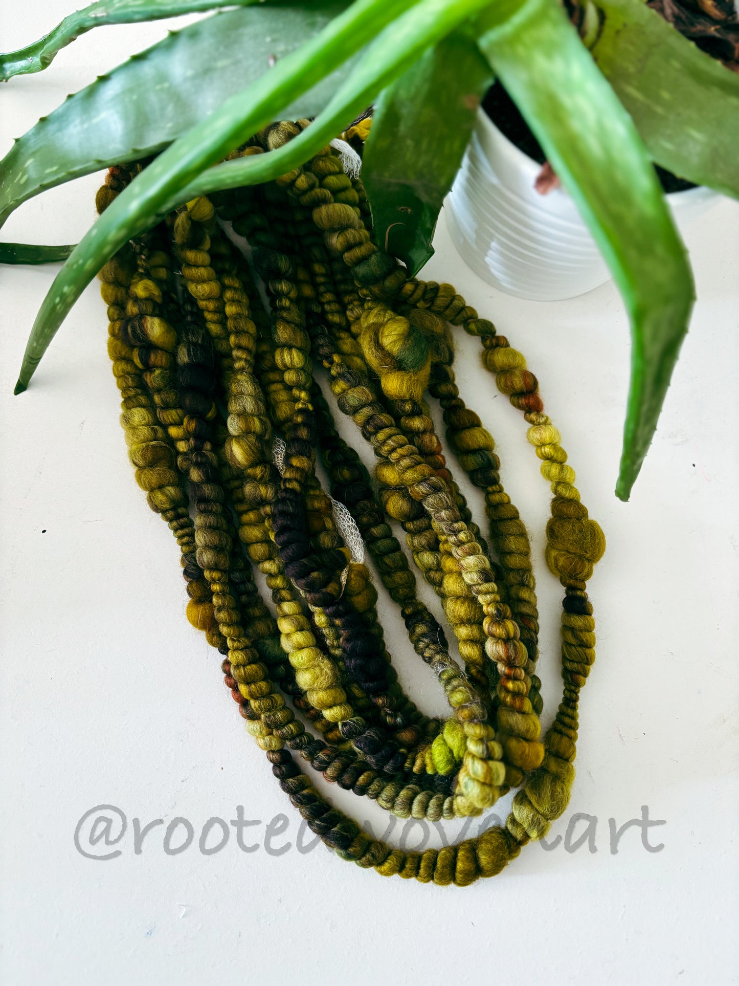 4 yards / Hand Spun Art Yarn