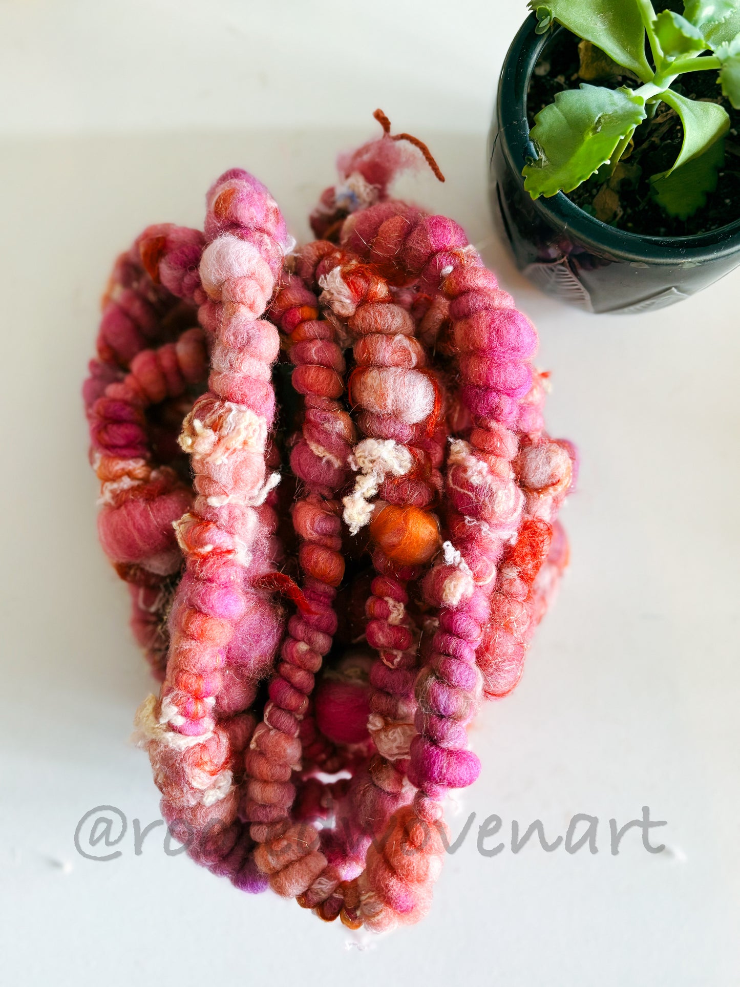 4.5 yards / Hand Spun Art Yarn