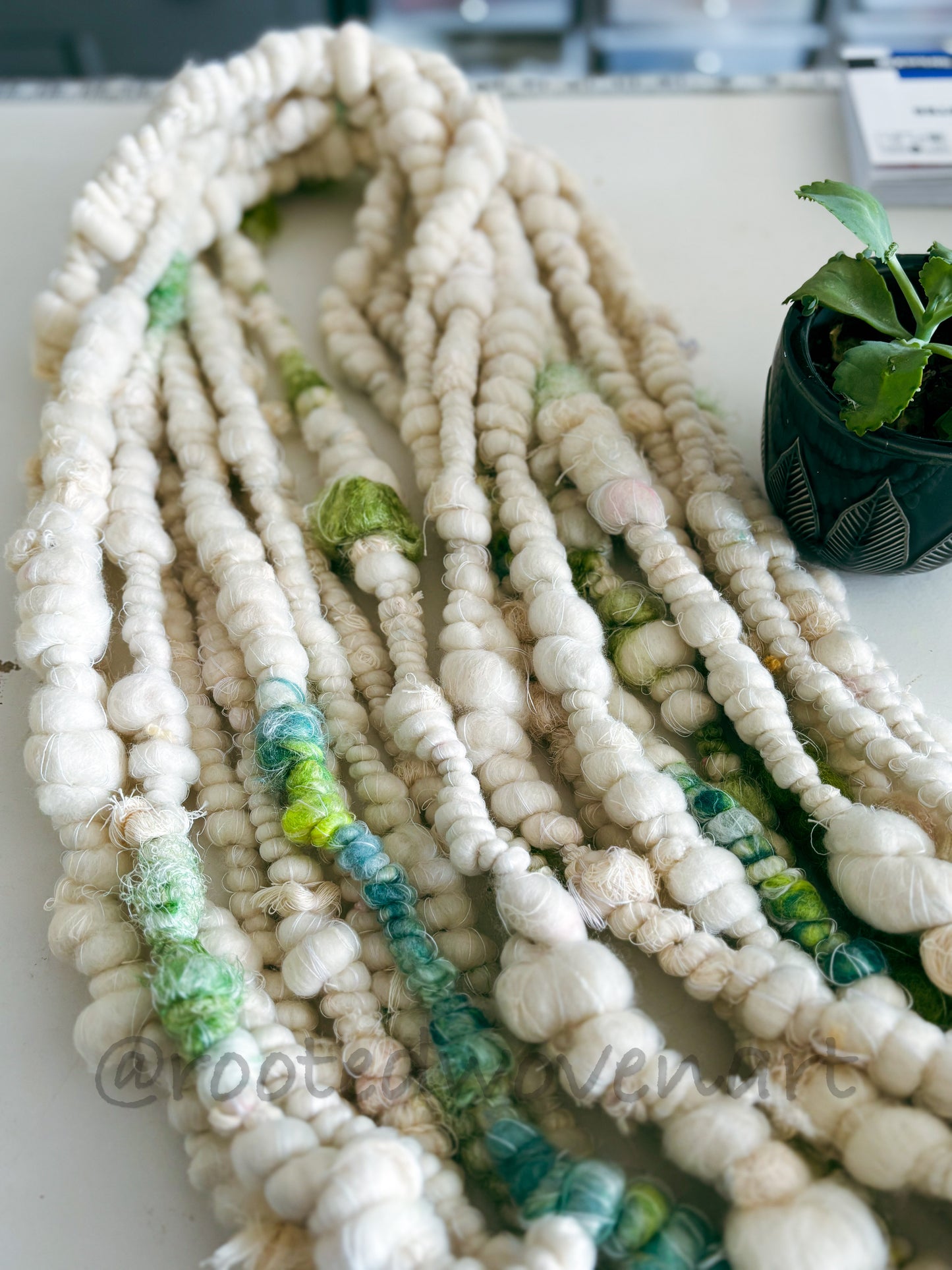 3.75 yards / Hand Spun Art Yarn