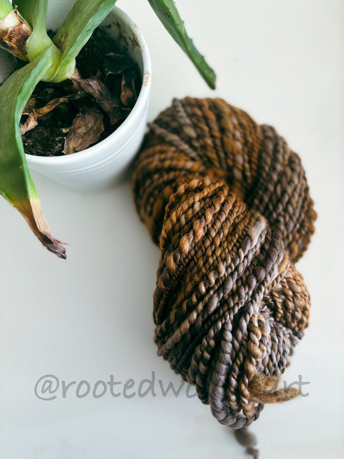 100 yards / Hand spun Art yarn