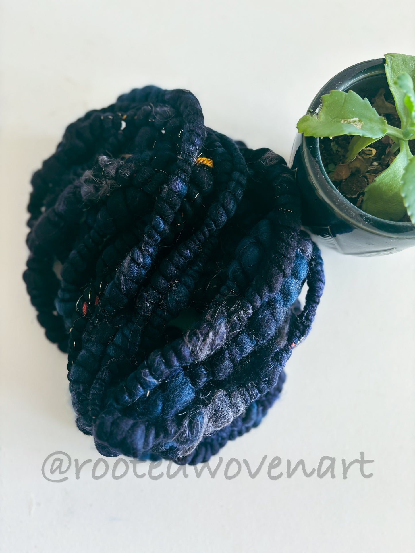2.1 yards / Hand spun art yarn