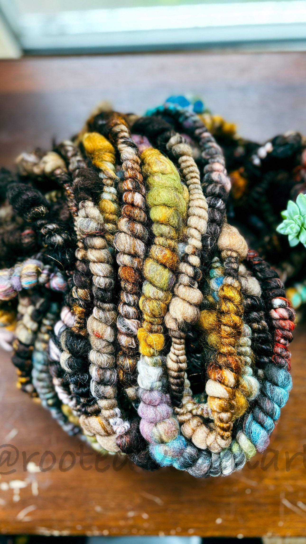 3 yards / Hand Spun Art Yarn