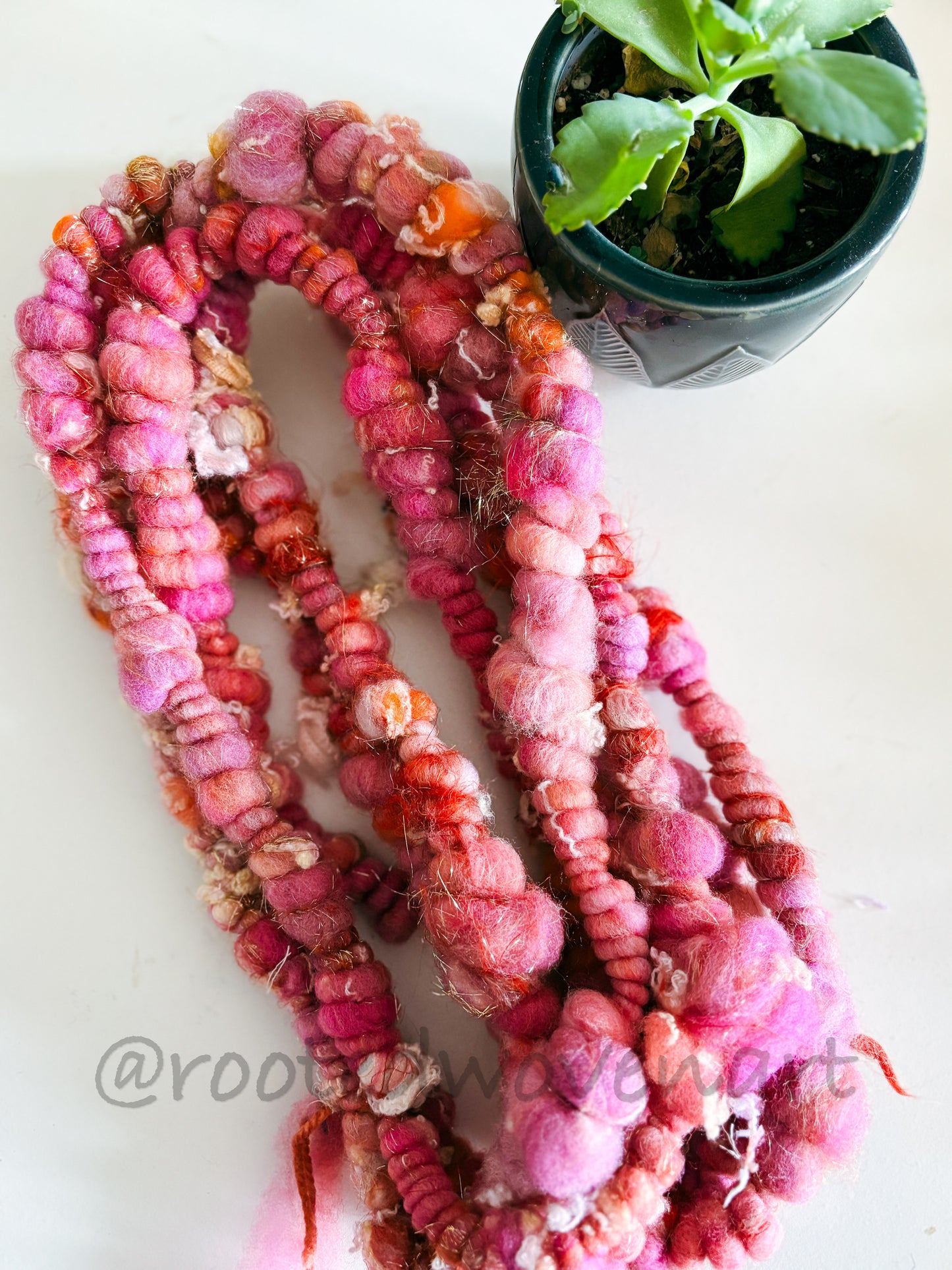 4.5 yards / Hand Spun Art Yarn
