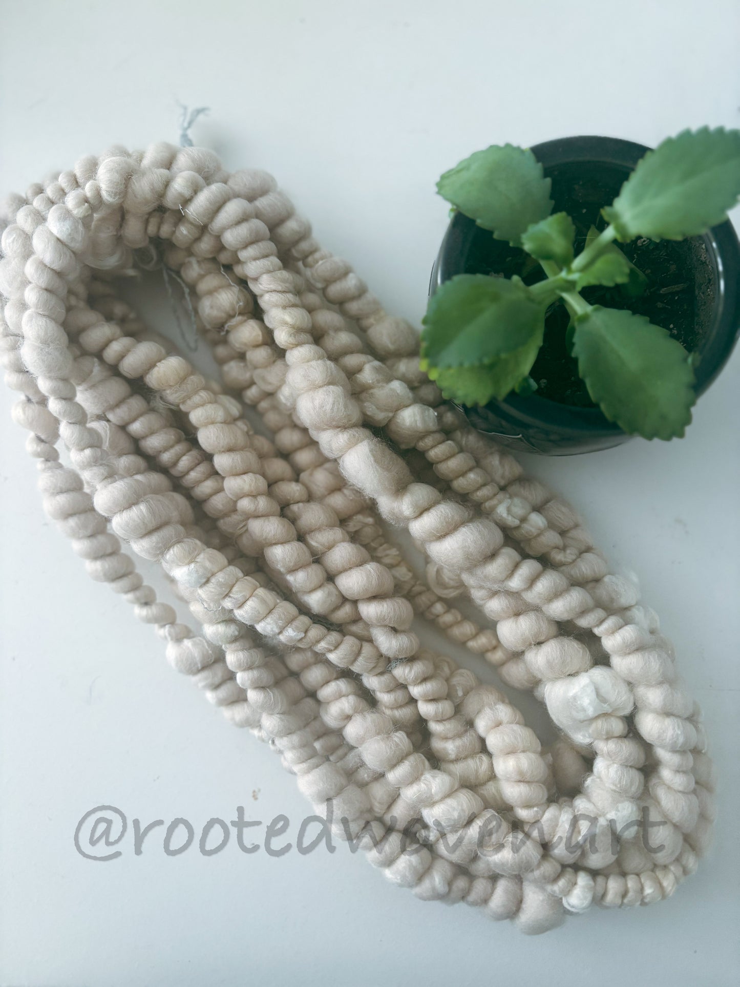 5 yards / hand spun Art yarn