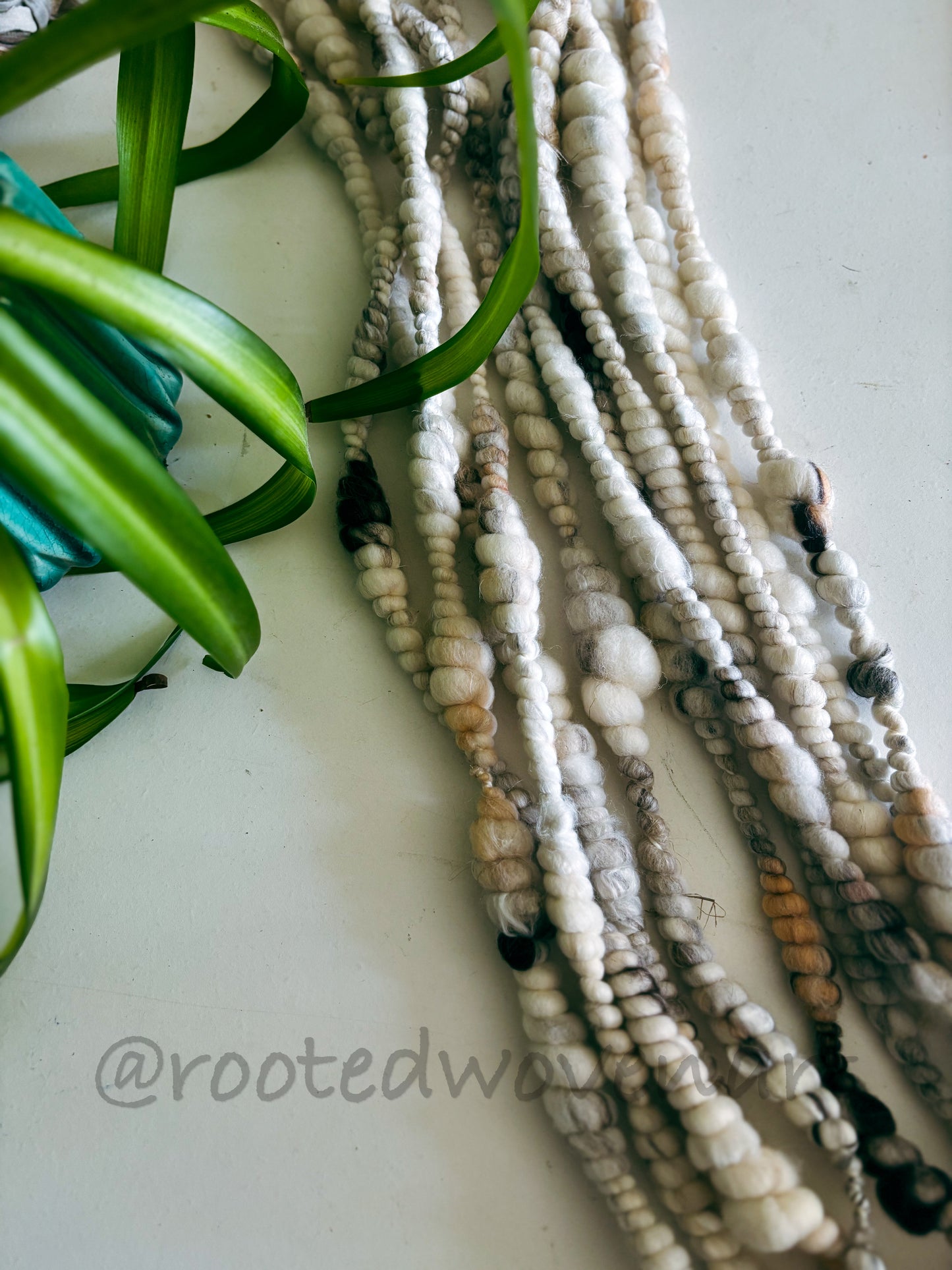 9 yards / hand spun Art yarn