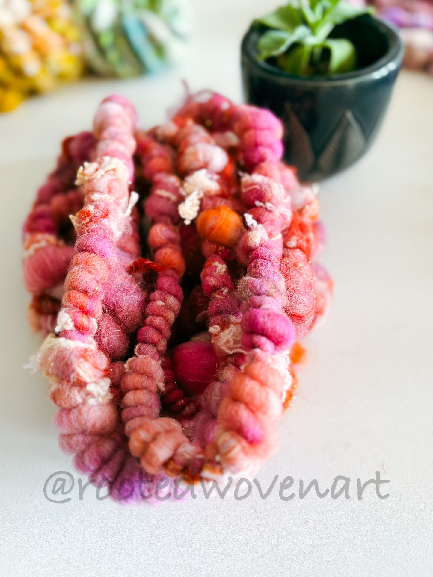 4.5 yards / Hand Spun Art Yarn