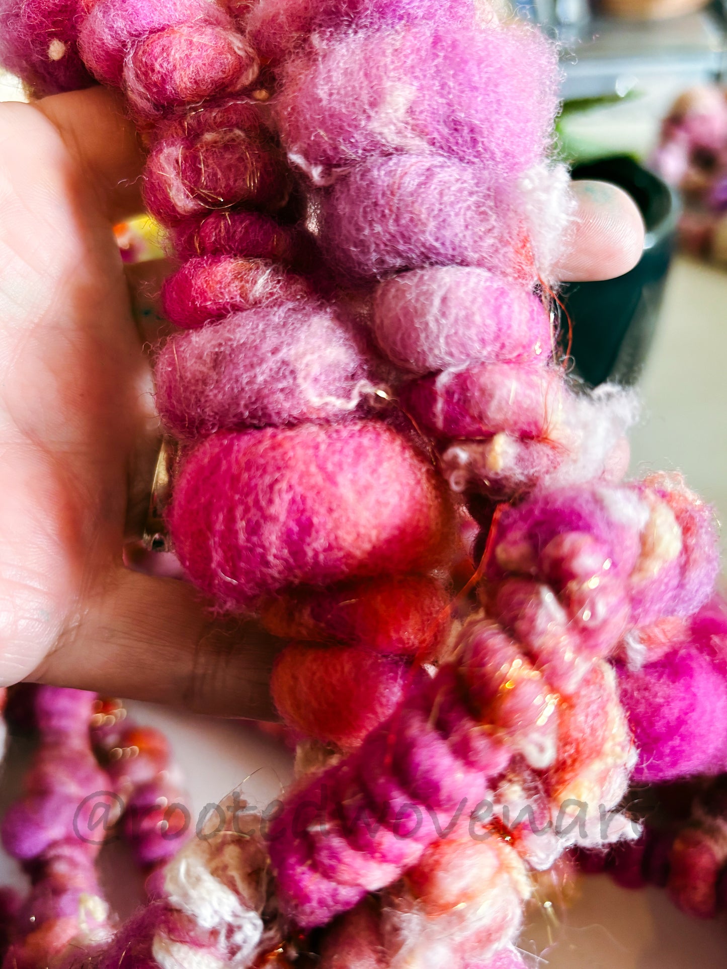 4.5 yards / Hand Spun Art Yarn