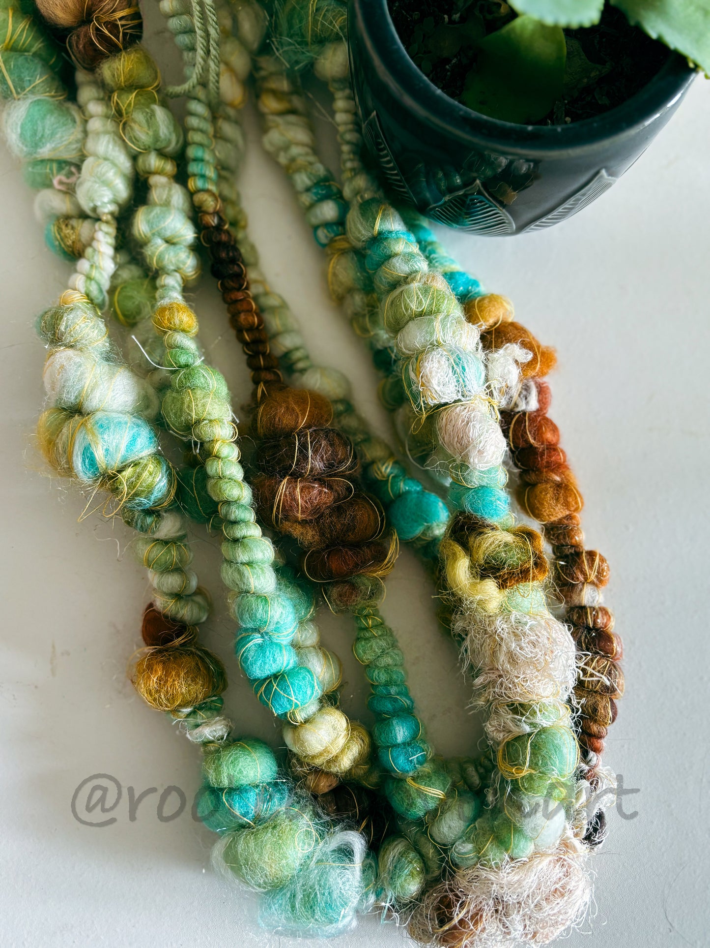 6 yards / Hand Spun Art Yarn