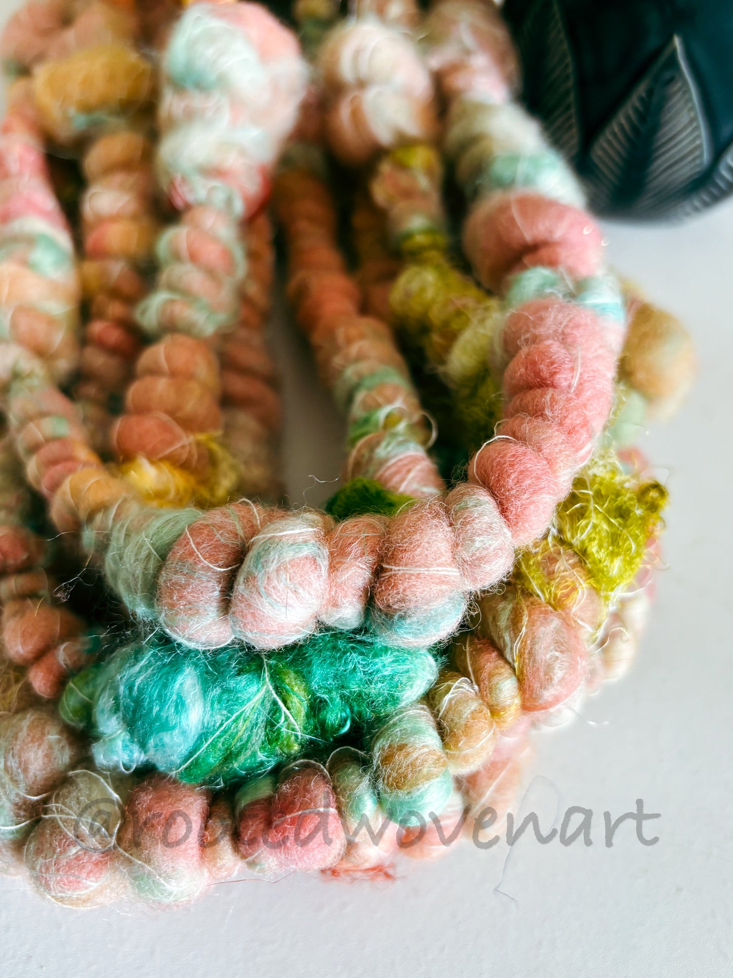 4.5 yards / Hand Spun Art Yarn
