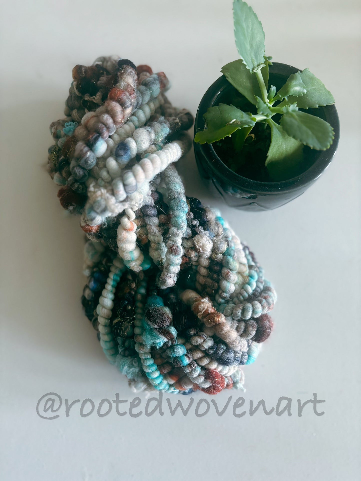 3 yards / hand spun Art yarn