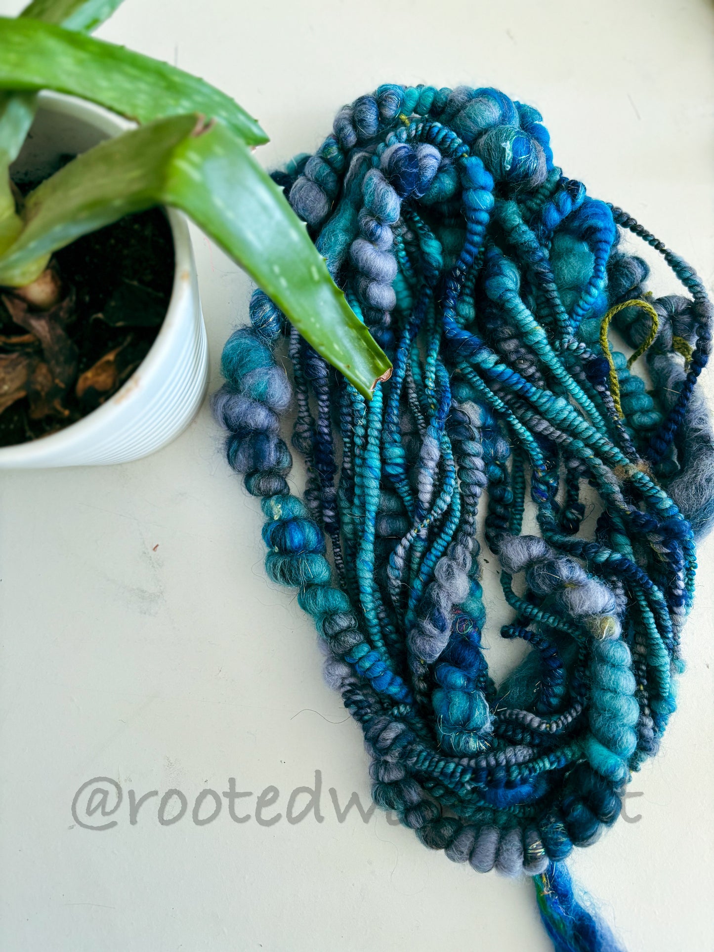 10.5 yards / Hand Spun Art Yarn
