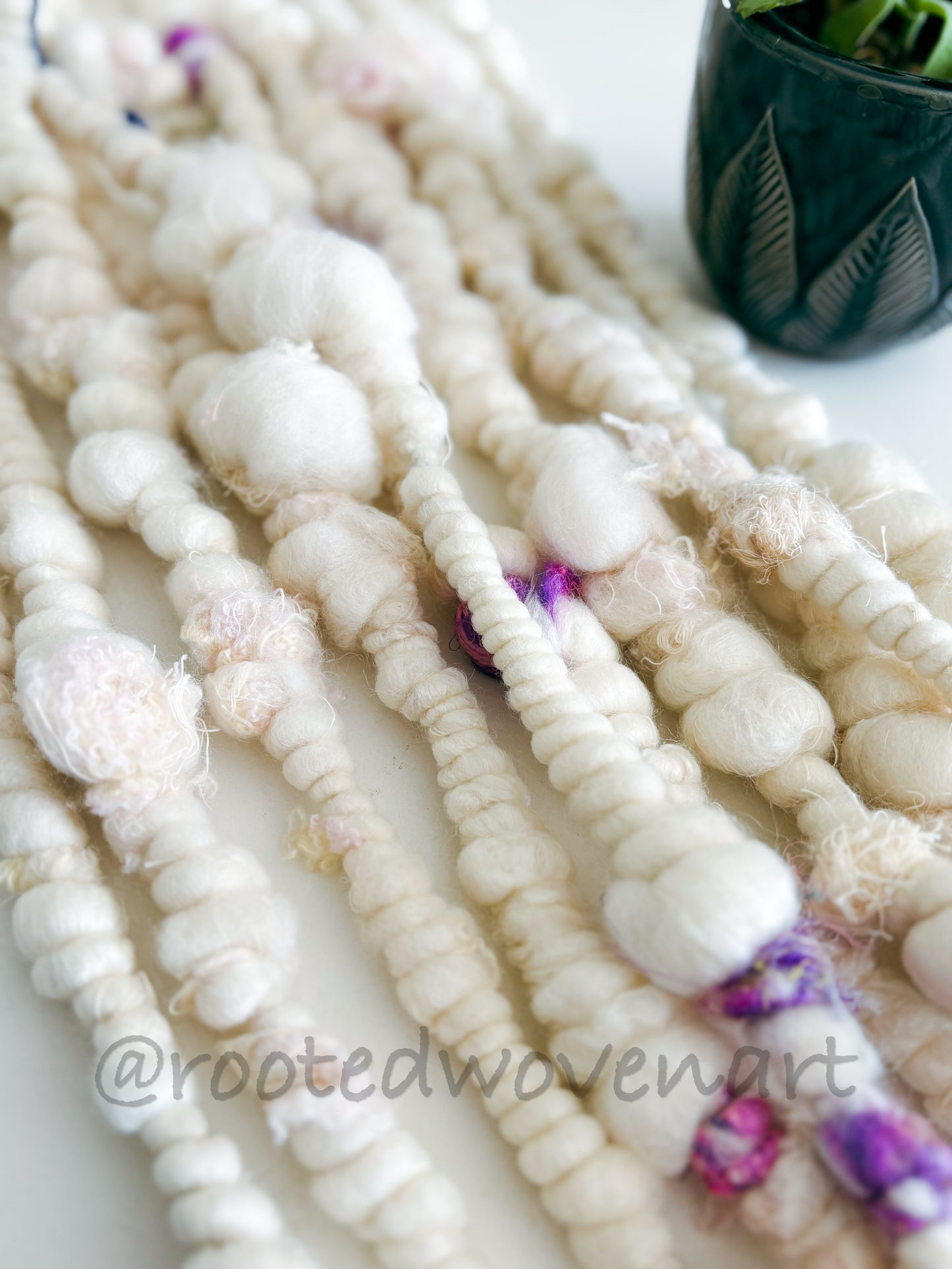 4 yards / Hand Spun Art Yarn