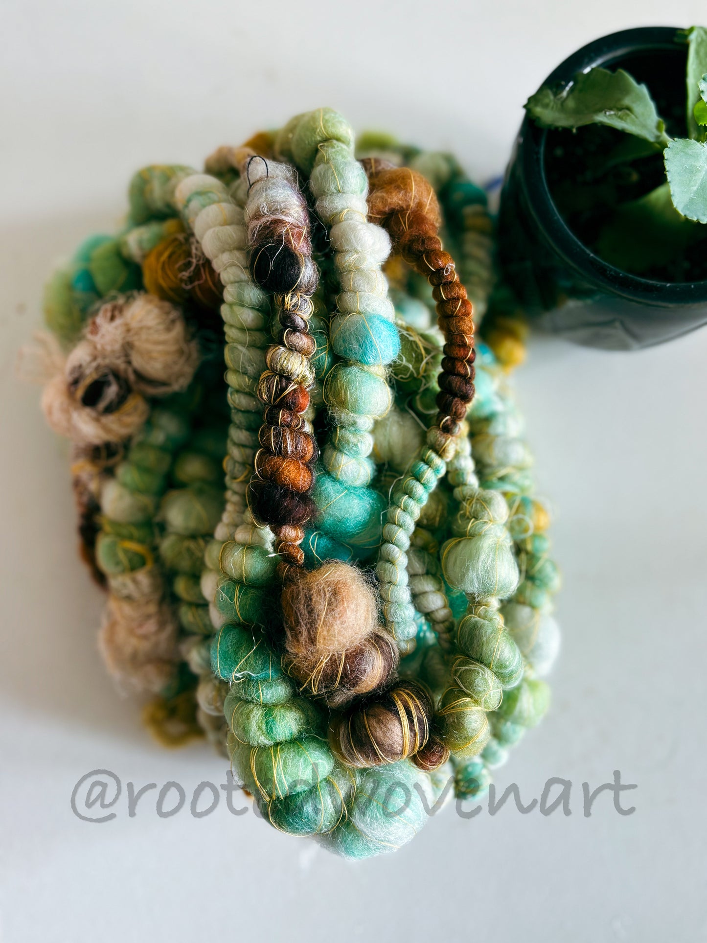 6 yards / Hand Spun Art Yarn