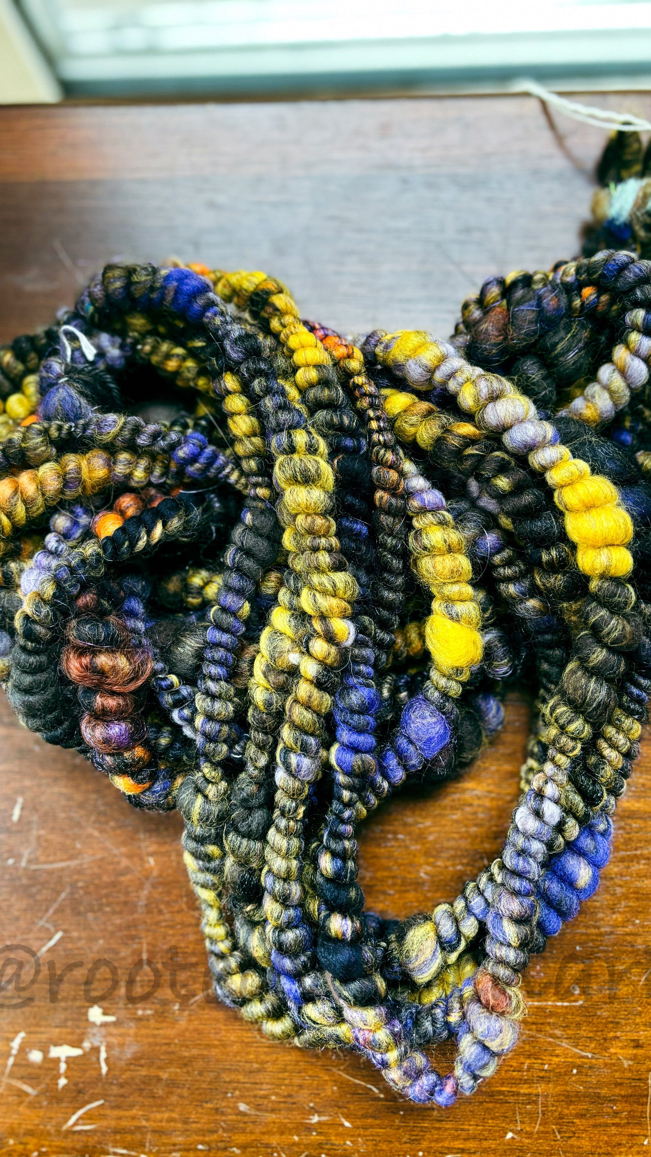 3 yards / Hand Spun Art Yarn