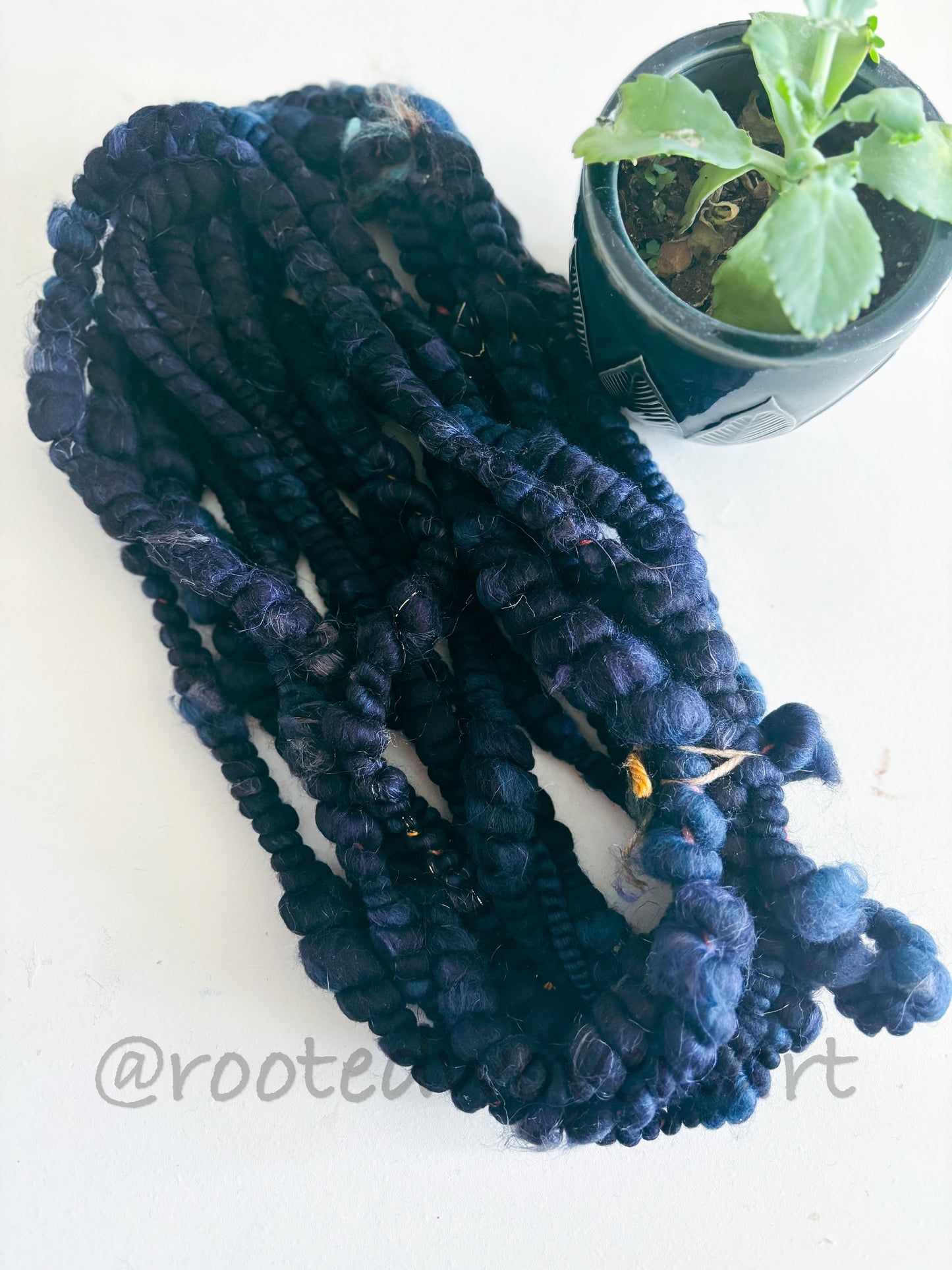 2.1 yards / Hand spun art yarn