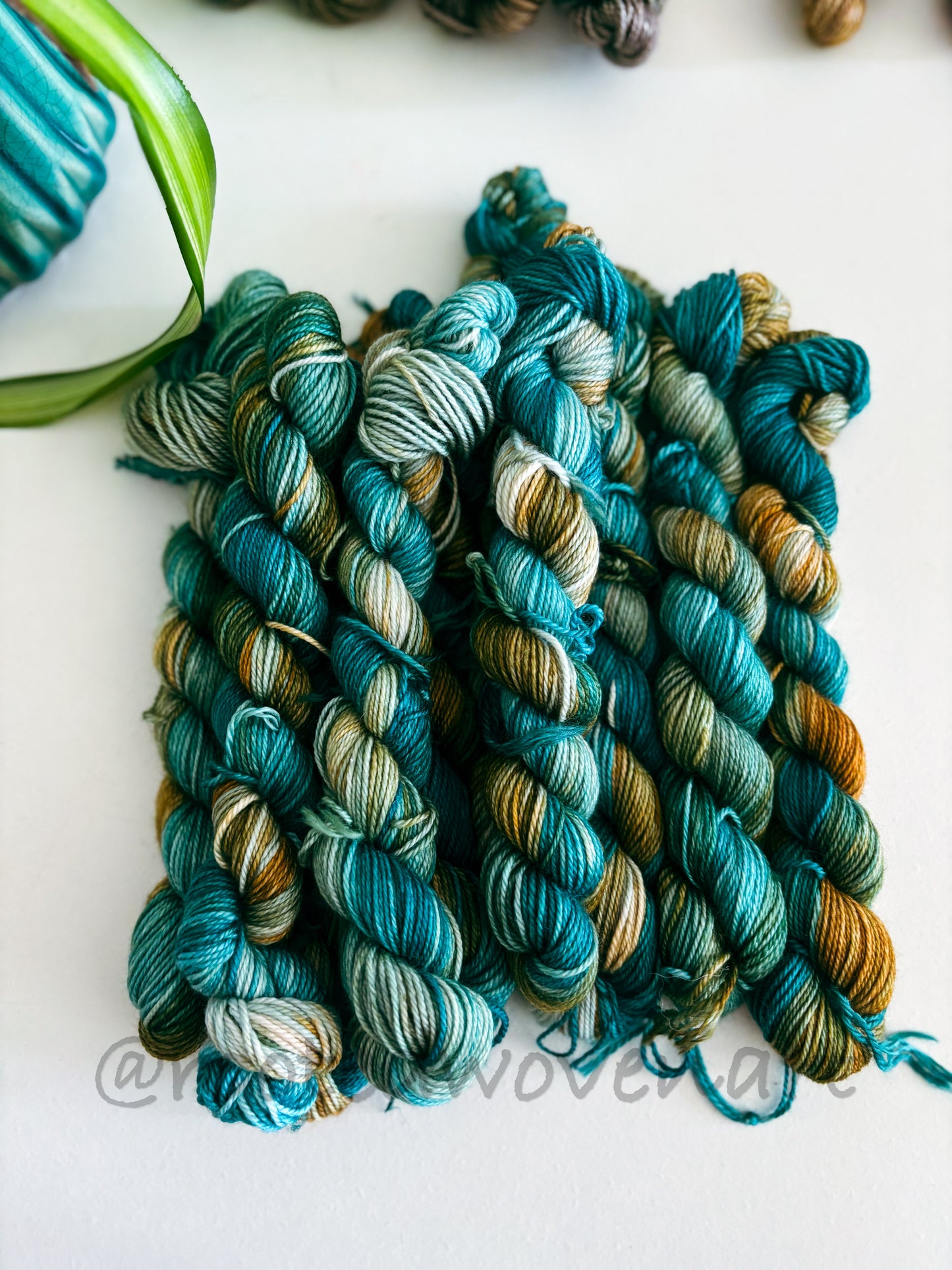 Hand dyed mini skeins