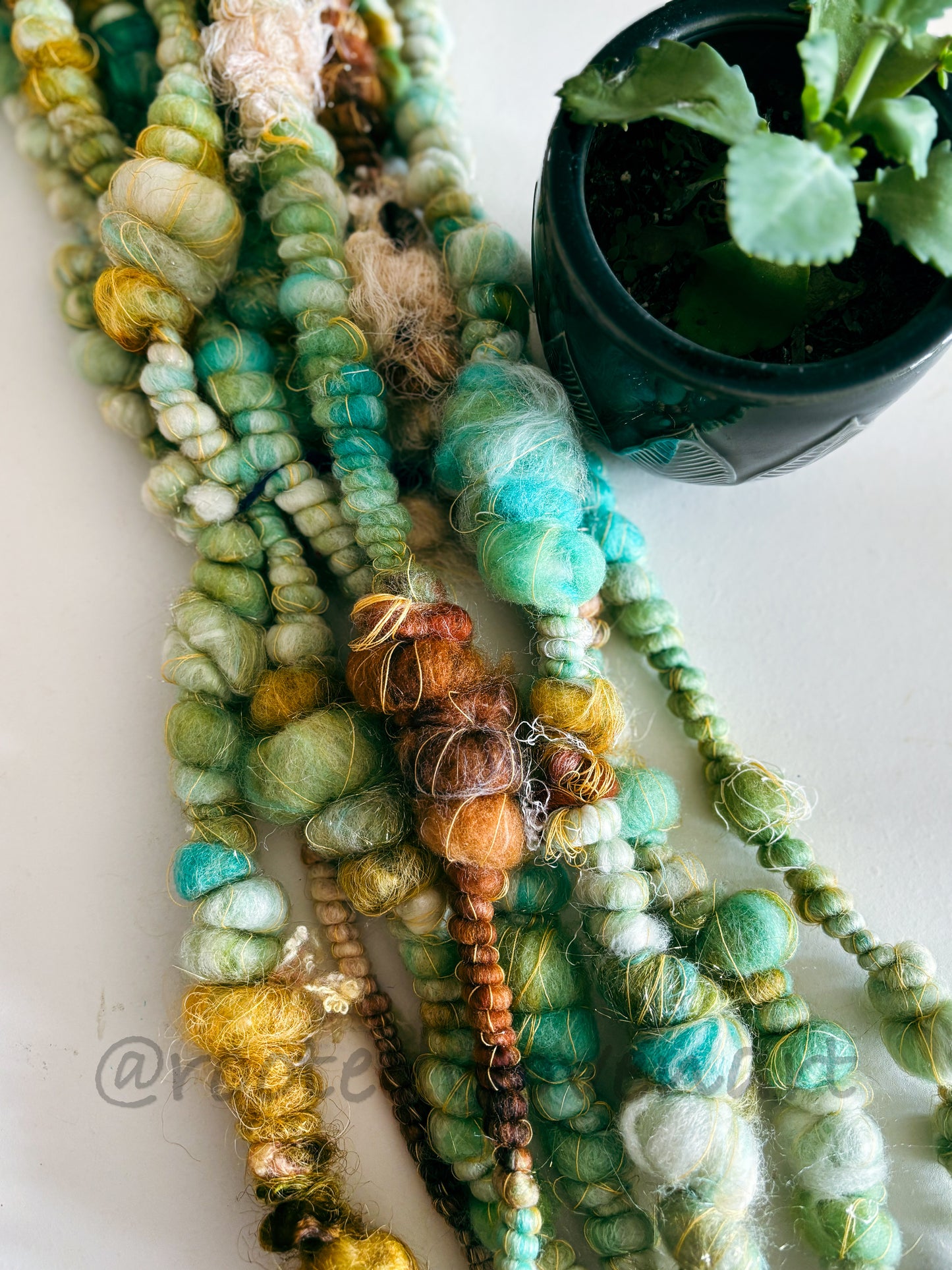 6 yards / Hand Spun Art Yarn