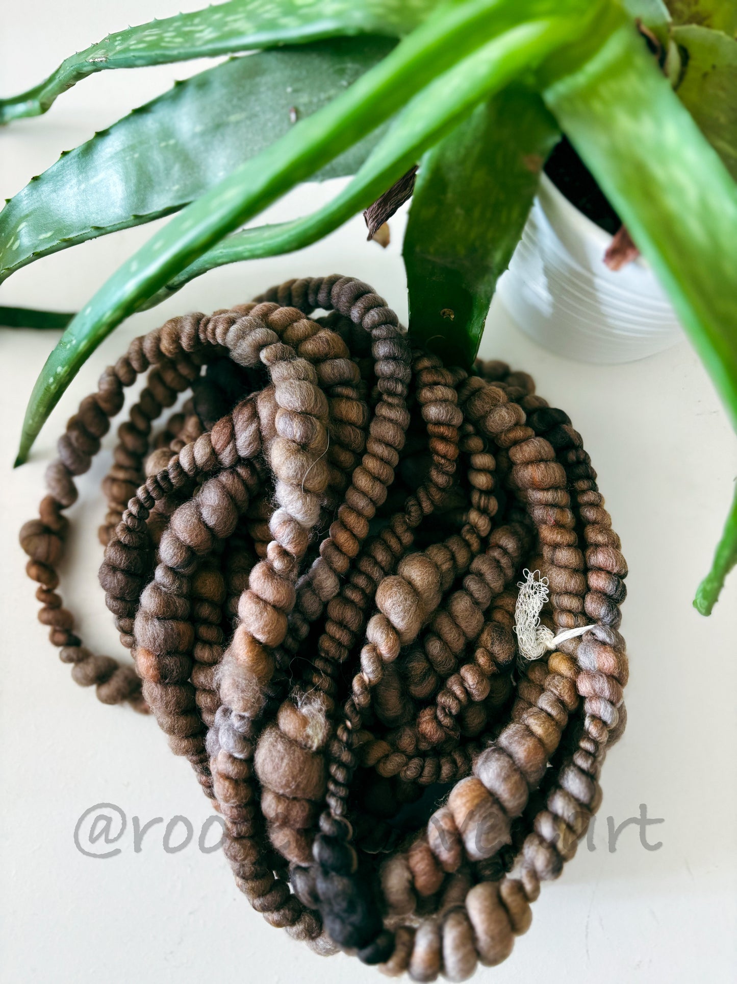 2 yards / Hand Spun Art Yarn