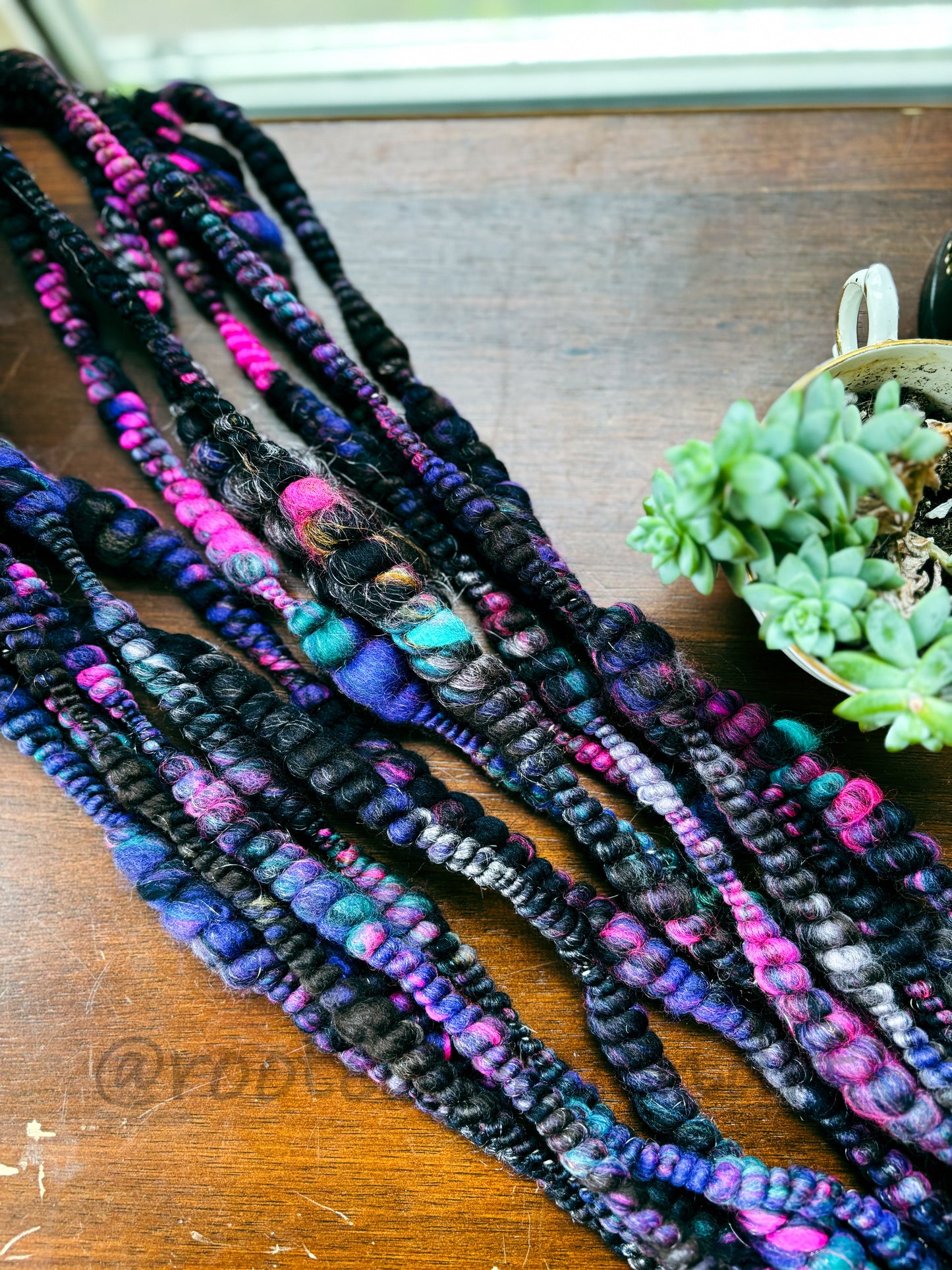 3 yards / Hand Spun Art Yarn