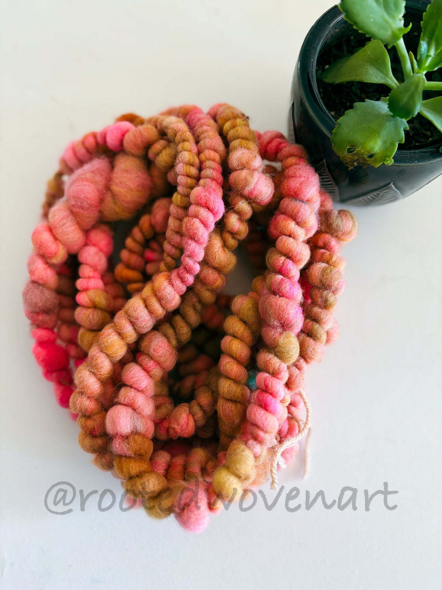 2.1 yards / Hand spun art yarn
