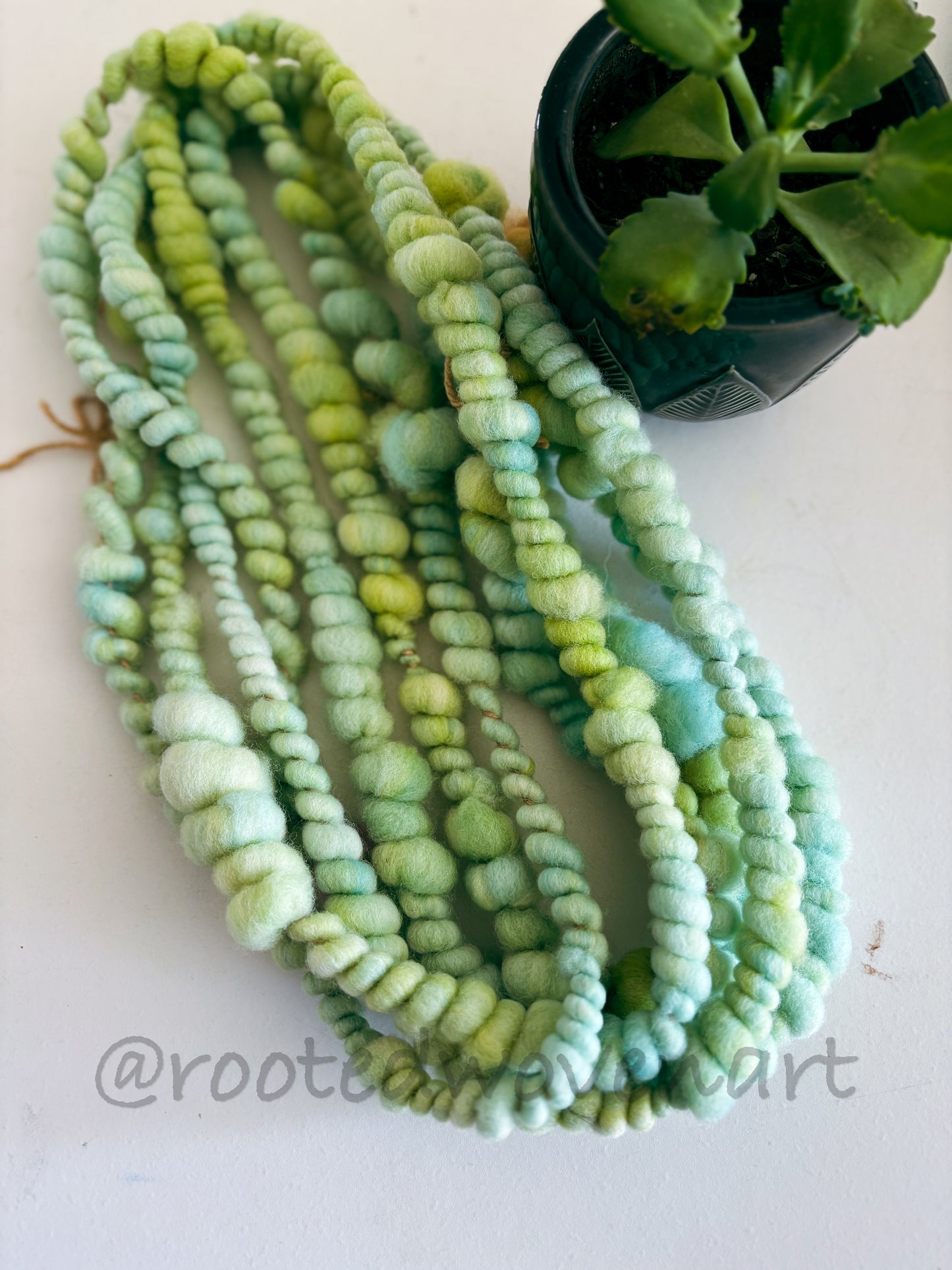 2.1 yards / Hand spun art yarn