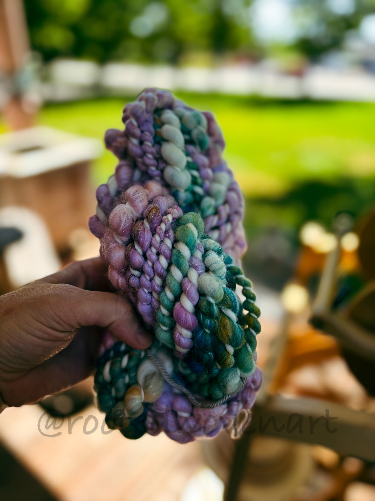 16 yards / Hand Spun Art Yarn