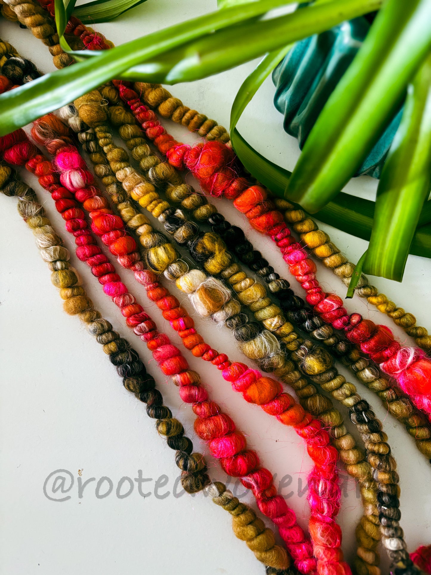 4.5 yards / Hand Spun Art Yarn