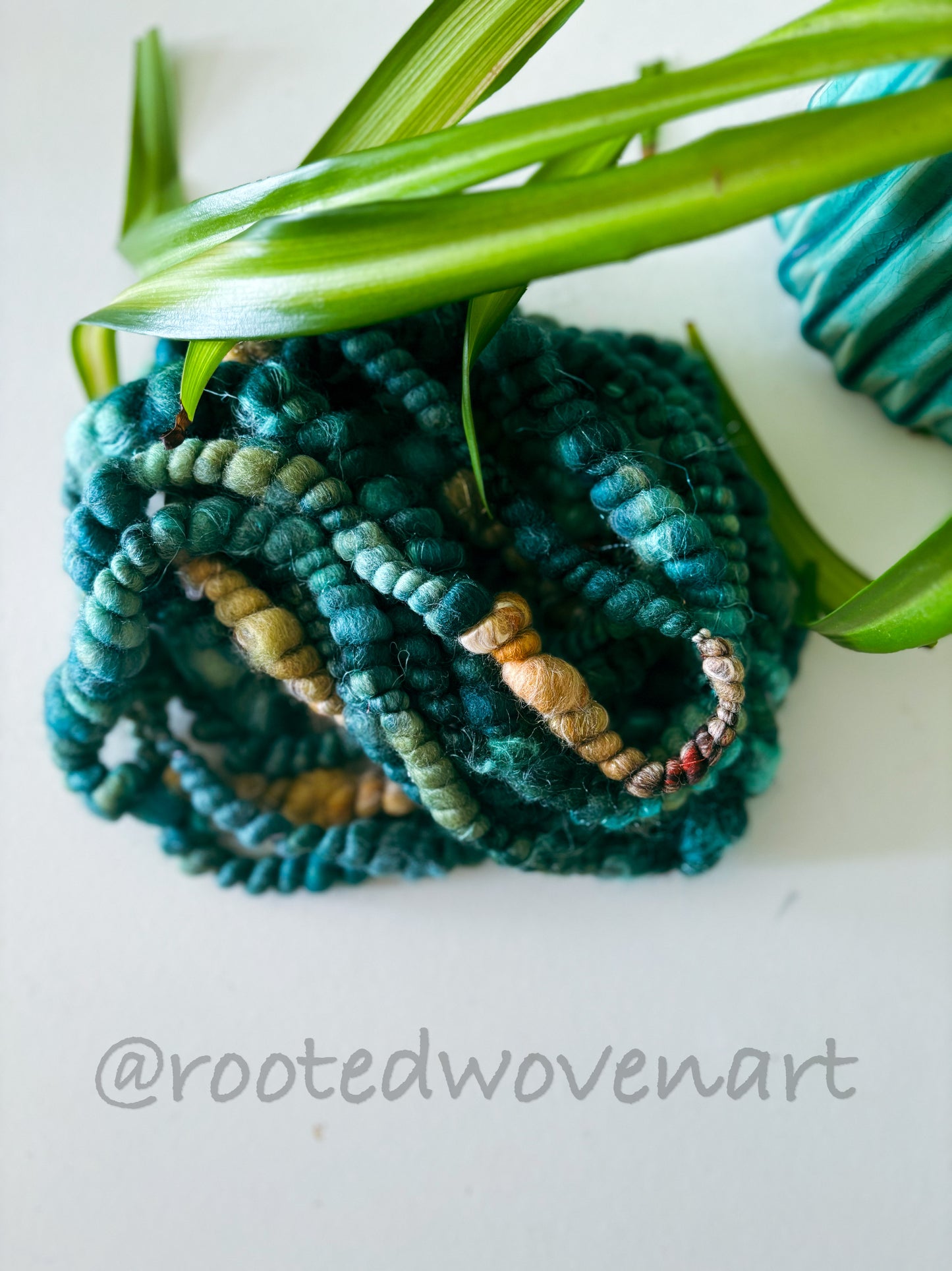 4 yards / Hand Spun Art Yarn