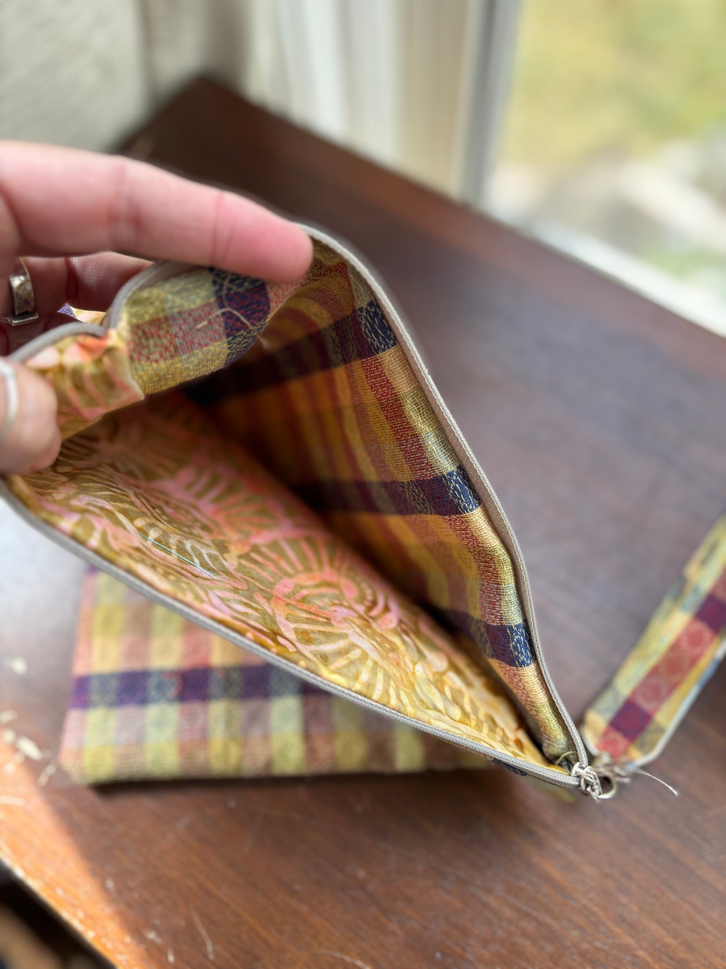 Hand Sewn Zip bags
