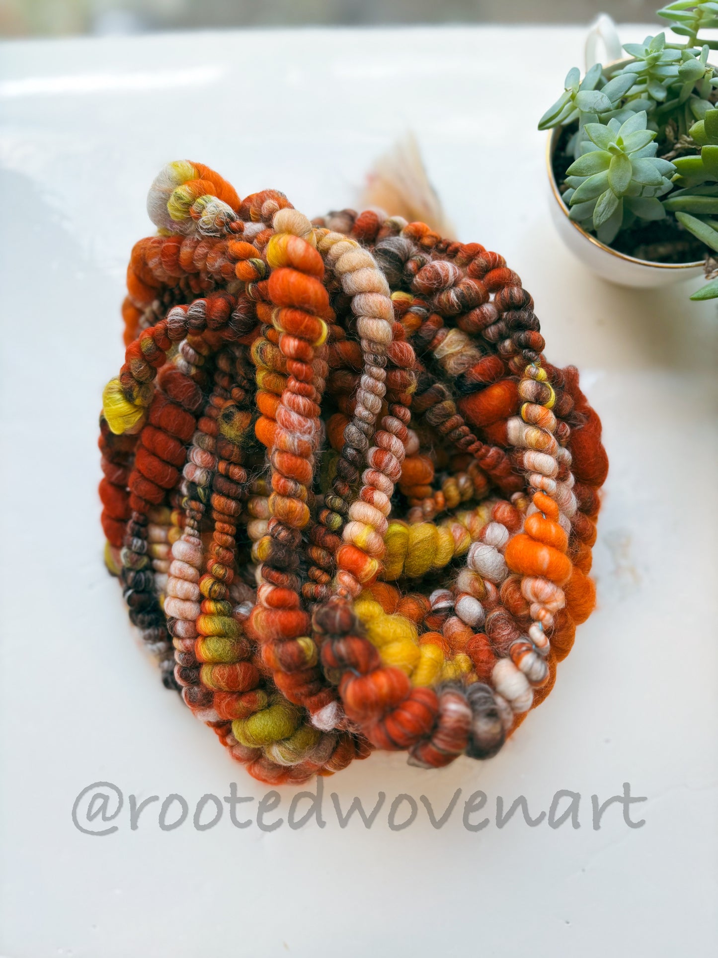 5 yards / Hand Spun Art Yarn