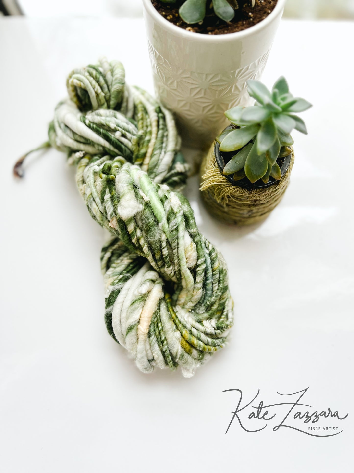 20 yards / Hand Spun Art Yarn