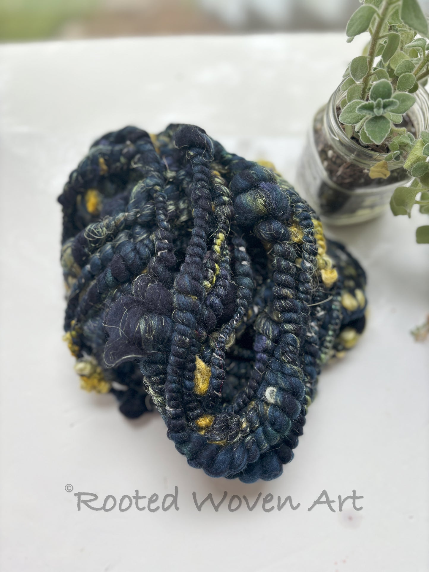 5 yards / Hand Spun Art Yarn