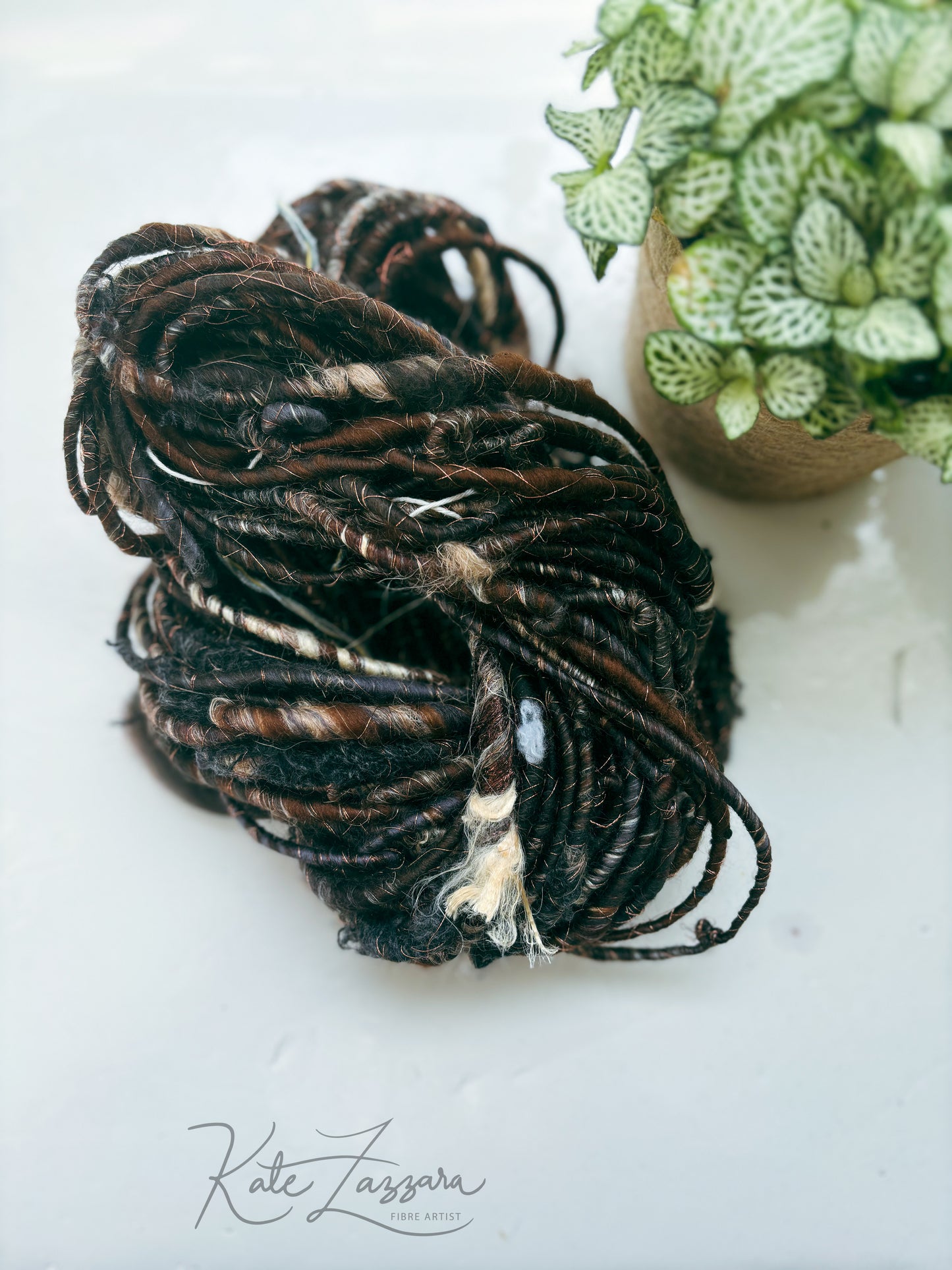 10 yards / Hand spun Art Yarn