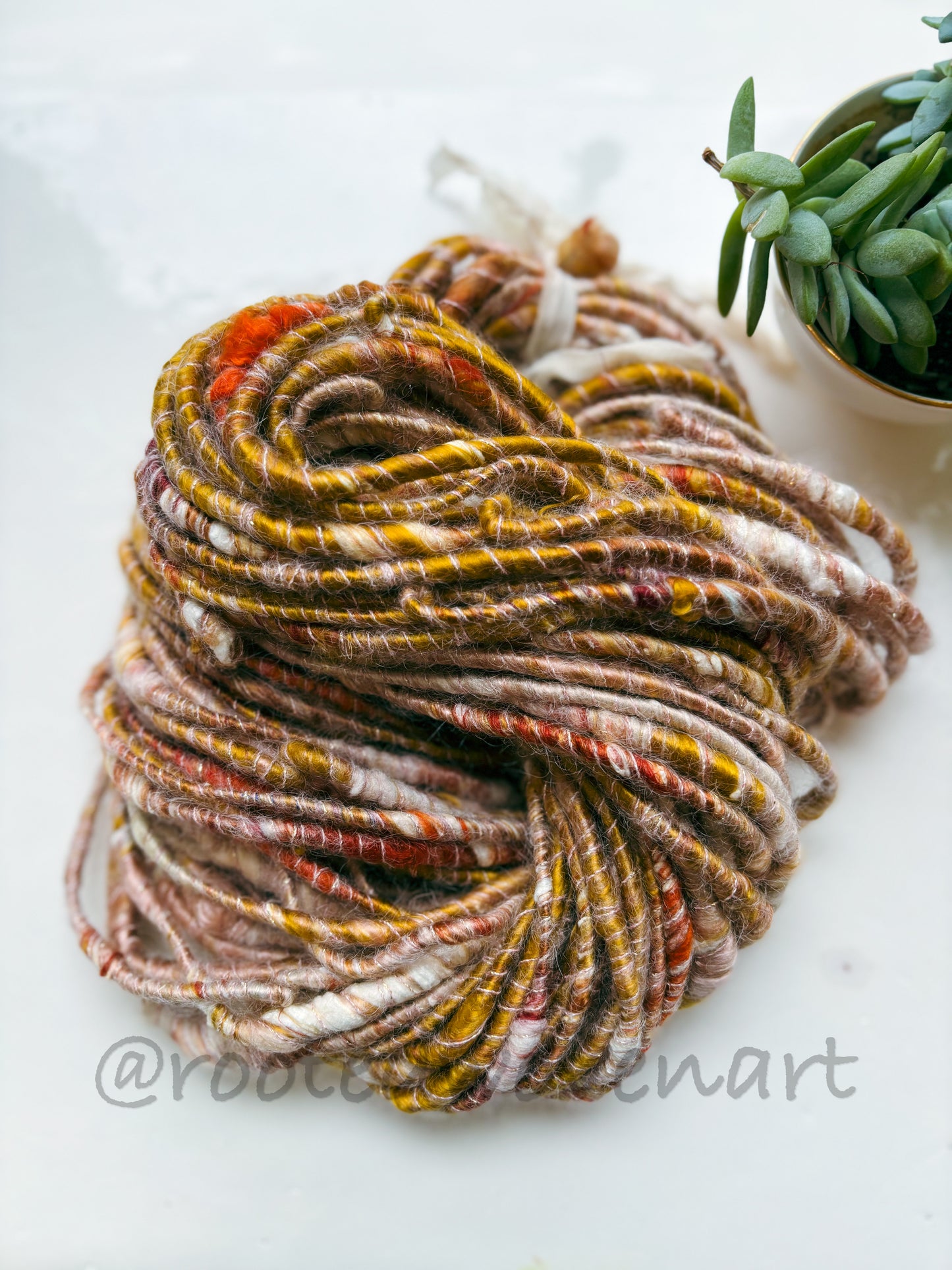 10 yards / Hand Spun Art Yarn